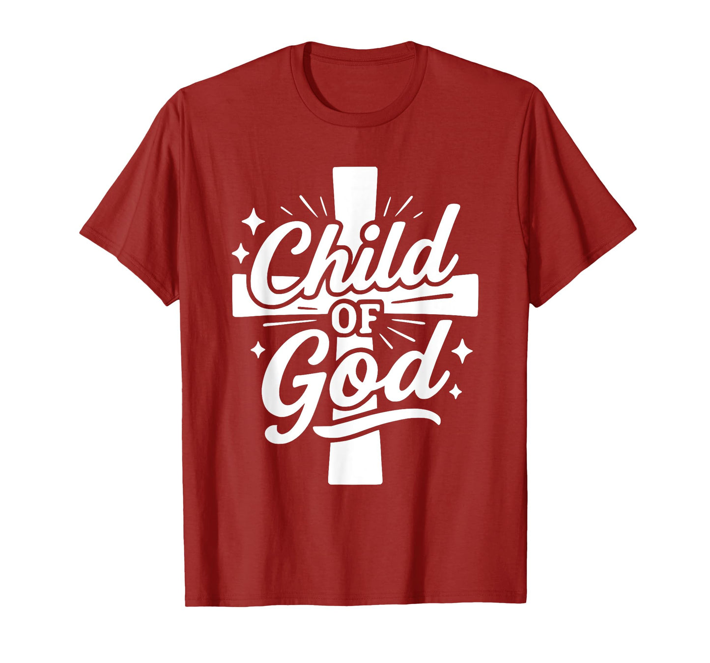 Child of God Christian Cross Faith Bible Study Tee Shirt T-Shirt