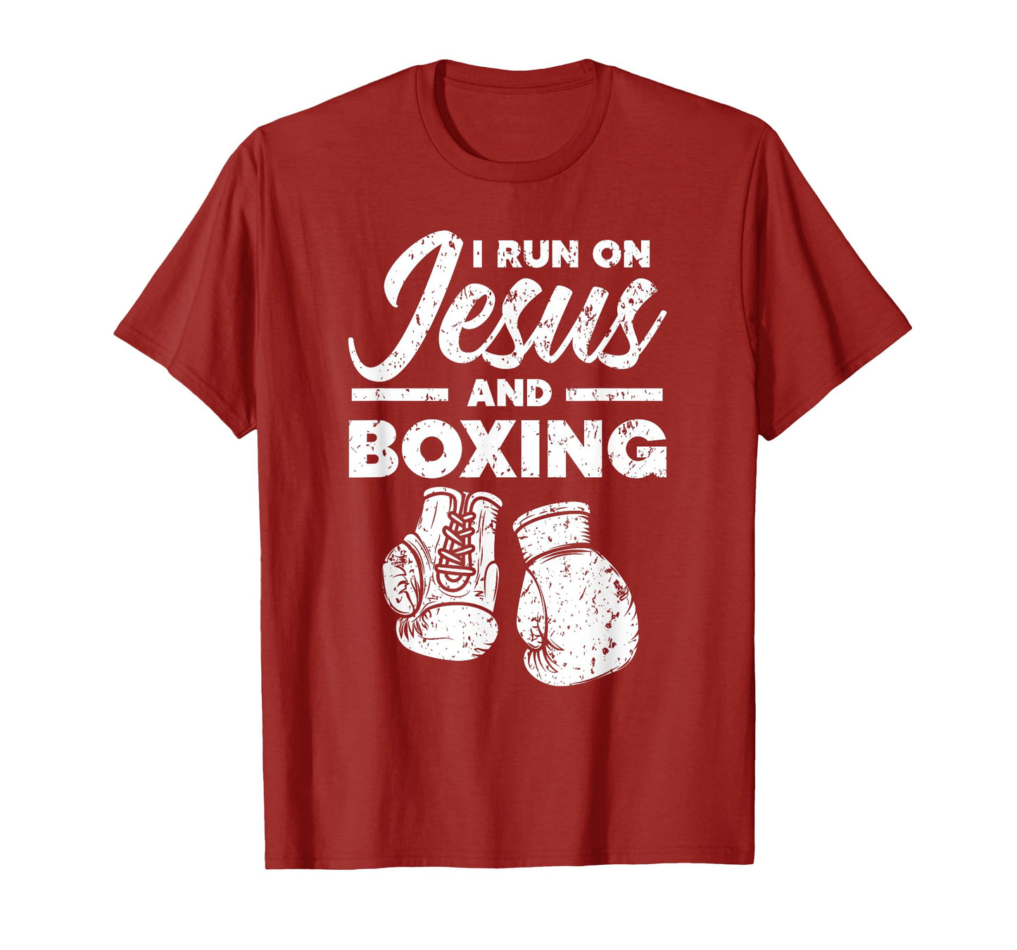 Jesus And Boxing Christian Professional Boxer Sport Knockout T-Shirt