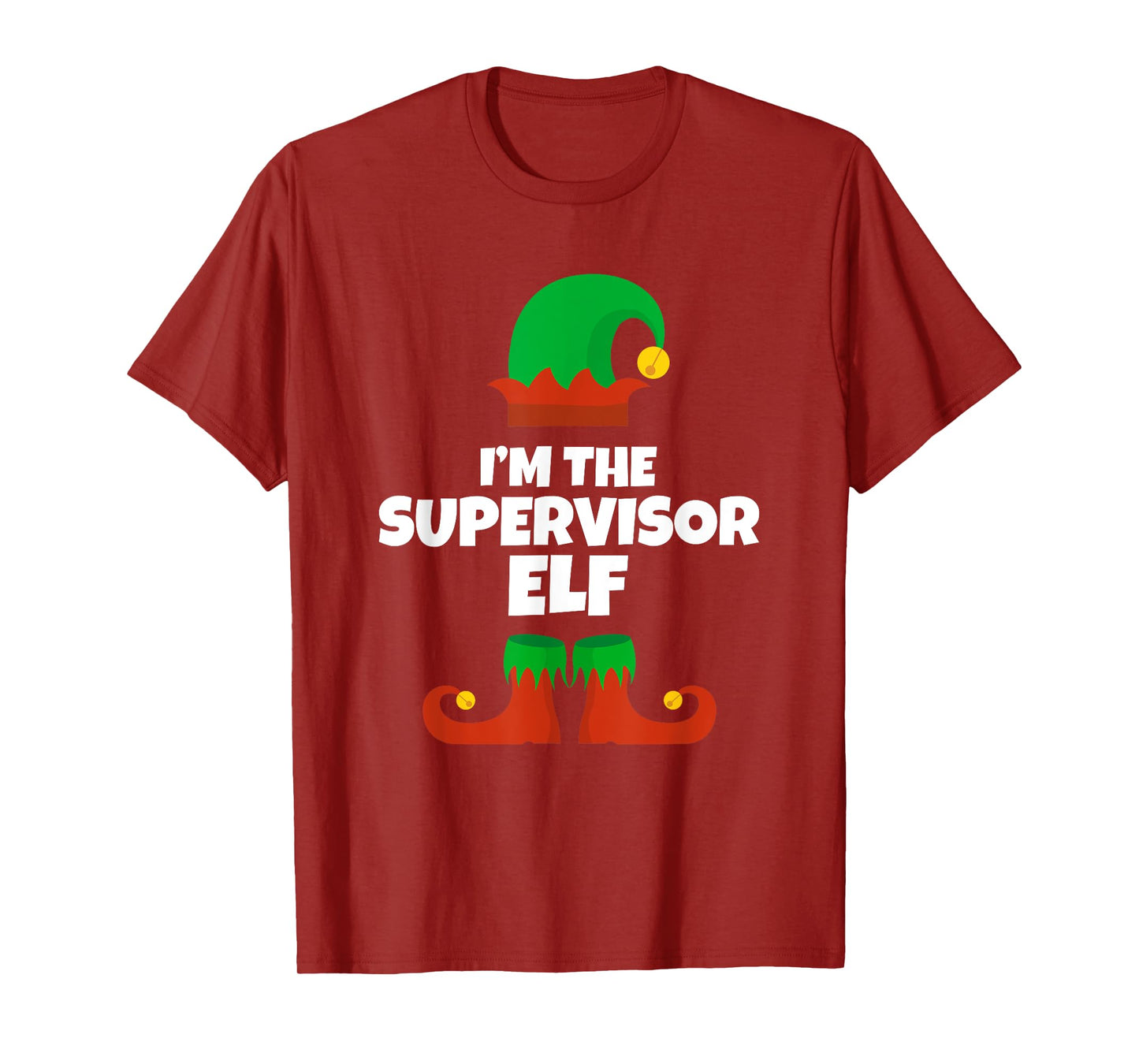 I'm The Supervisor Elf Family Pajama Christmas Funny T-Shirt