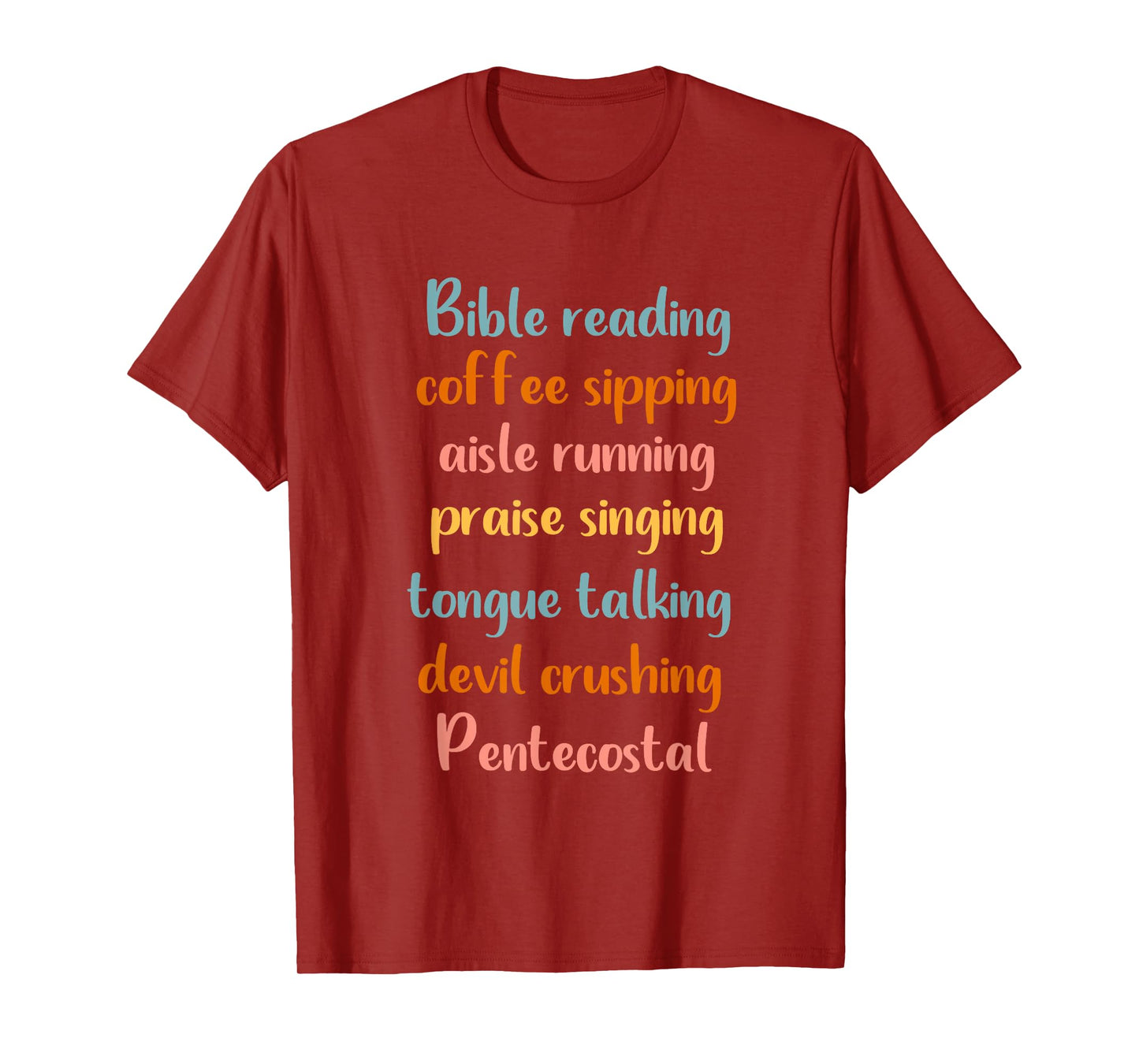 Pentecostal Apostolic Coffee Lover Woman Christian Sister T-Shirt