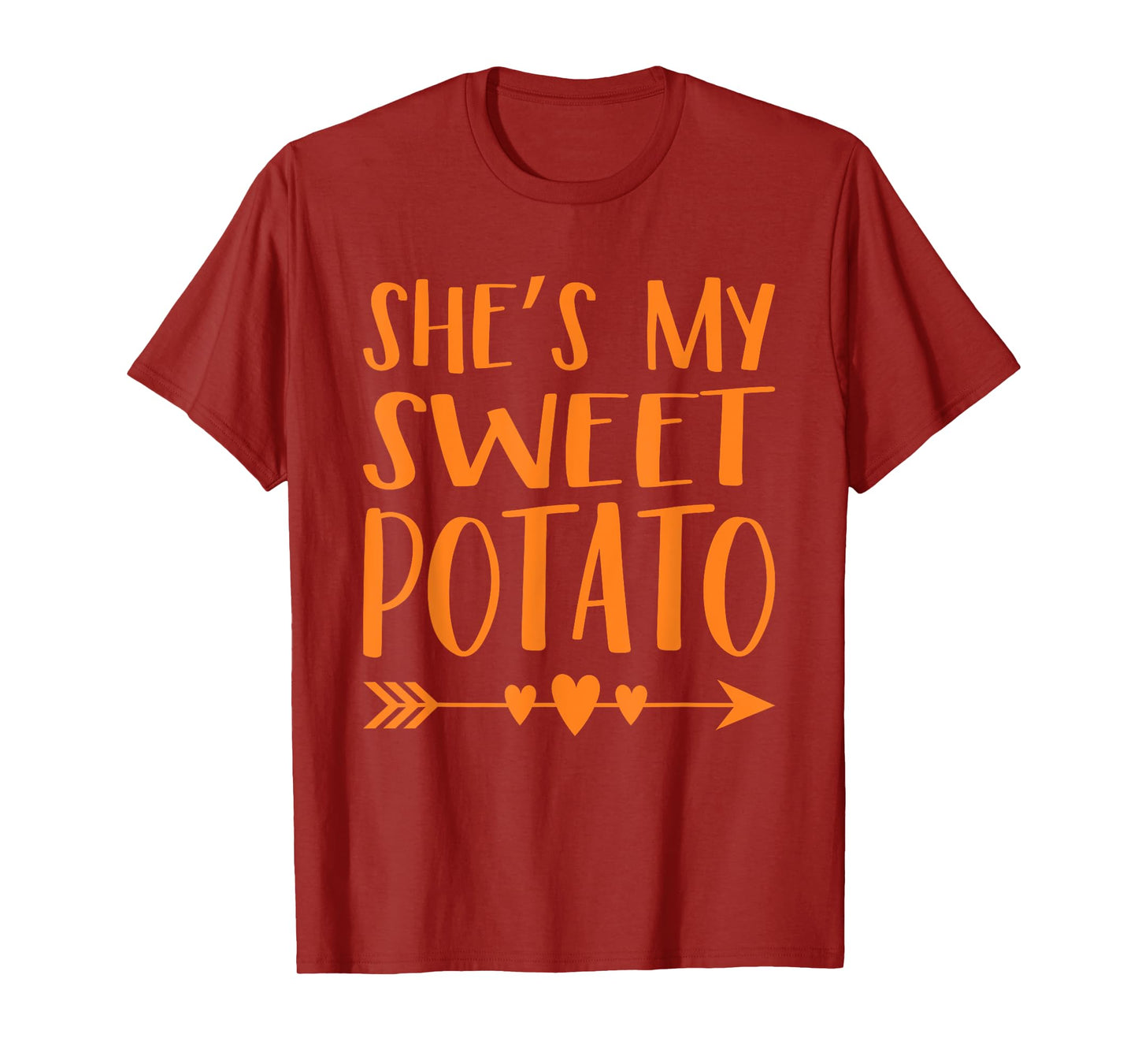 Thanksgiving Matching Couple She's My Sweet Potato I Yam Tee T-Shirt