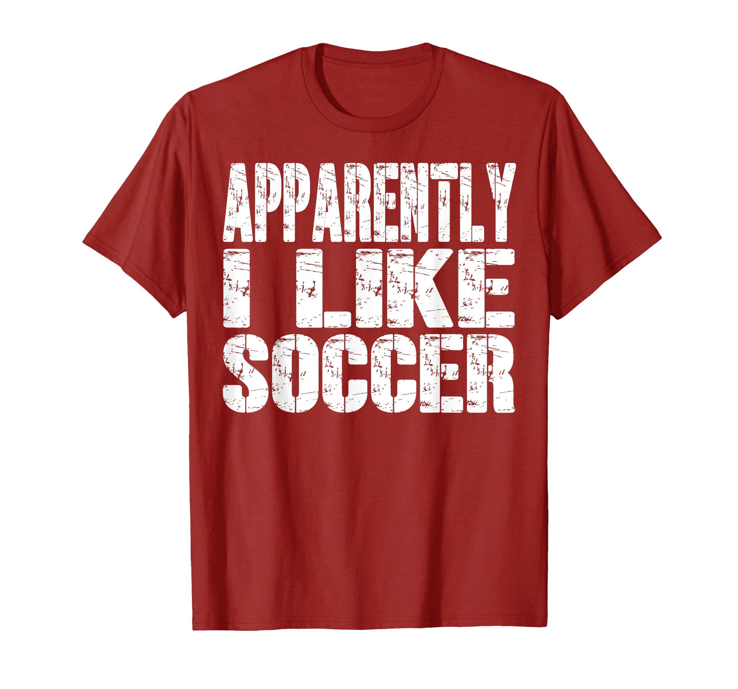 Retro Apparently I Like Soccer Funny Sports Lovers Funny T-Shirt