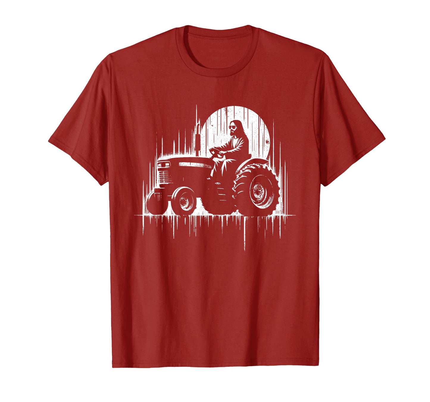 Jesus Tractor - Funny Christian Religious Tractor Driver T-Shirt