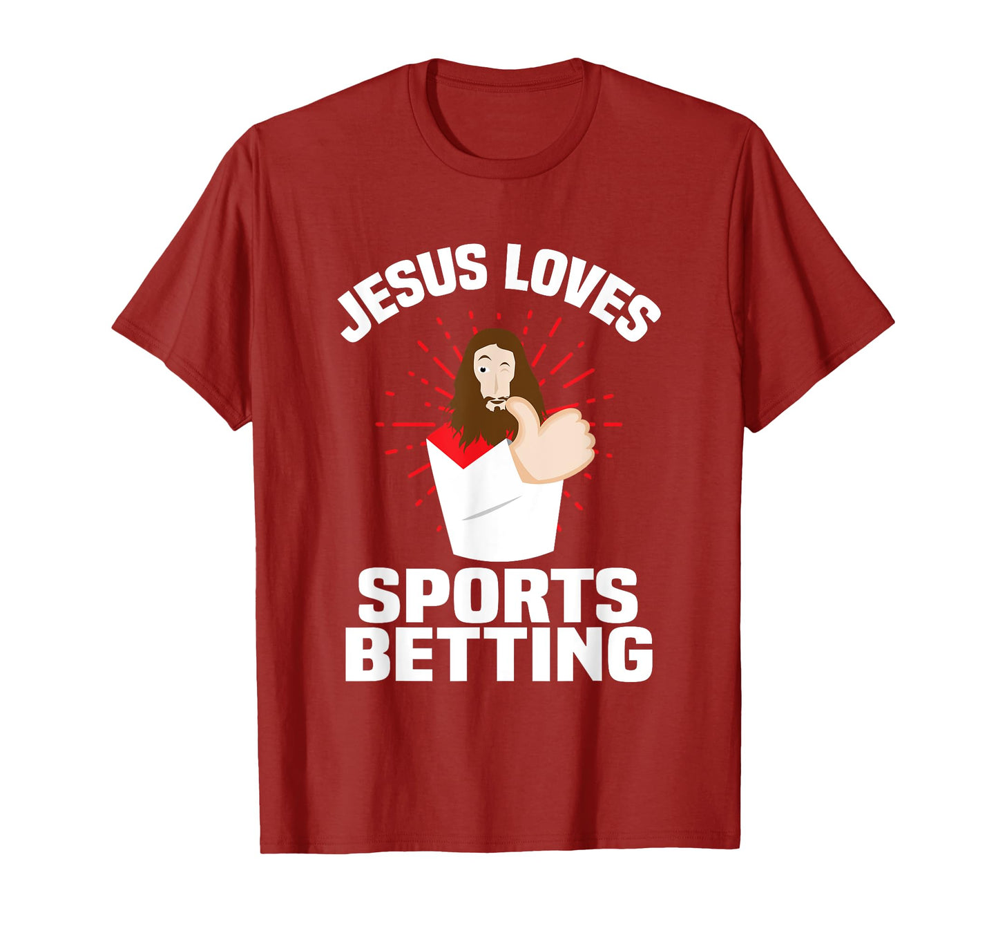 Jesus Loves Sports Betting Gambling Christ Gift-Bet Under T-Shirt
