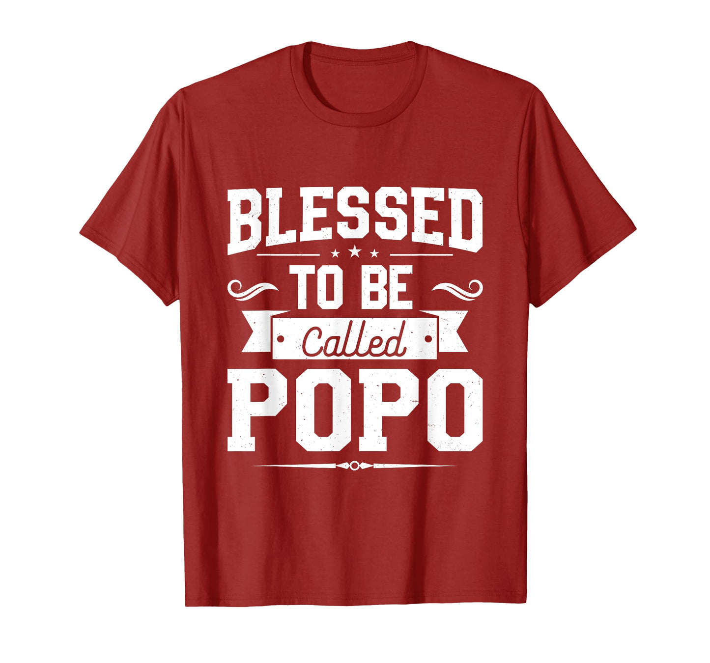 Blessed To Be Called Popo Gifts For Father's Day Popo Men T-Shirt