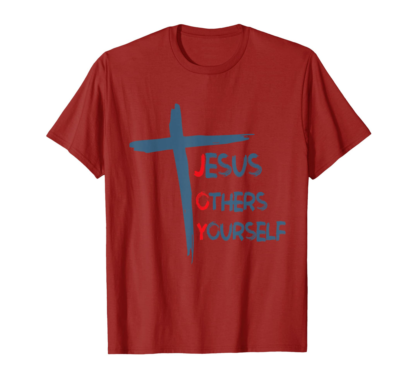 JOY Jesus Others Yourself Christian Cross T-Shirt