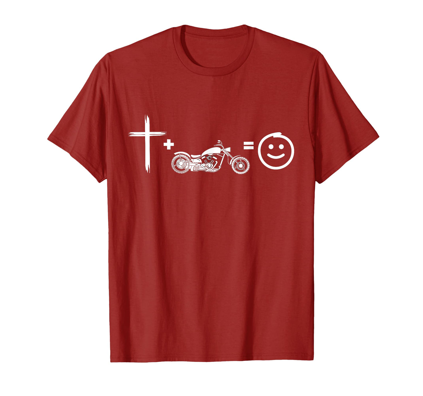 Jesus and motorcycles makes me happy, funny christian biker T-Shirt