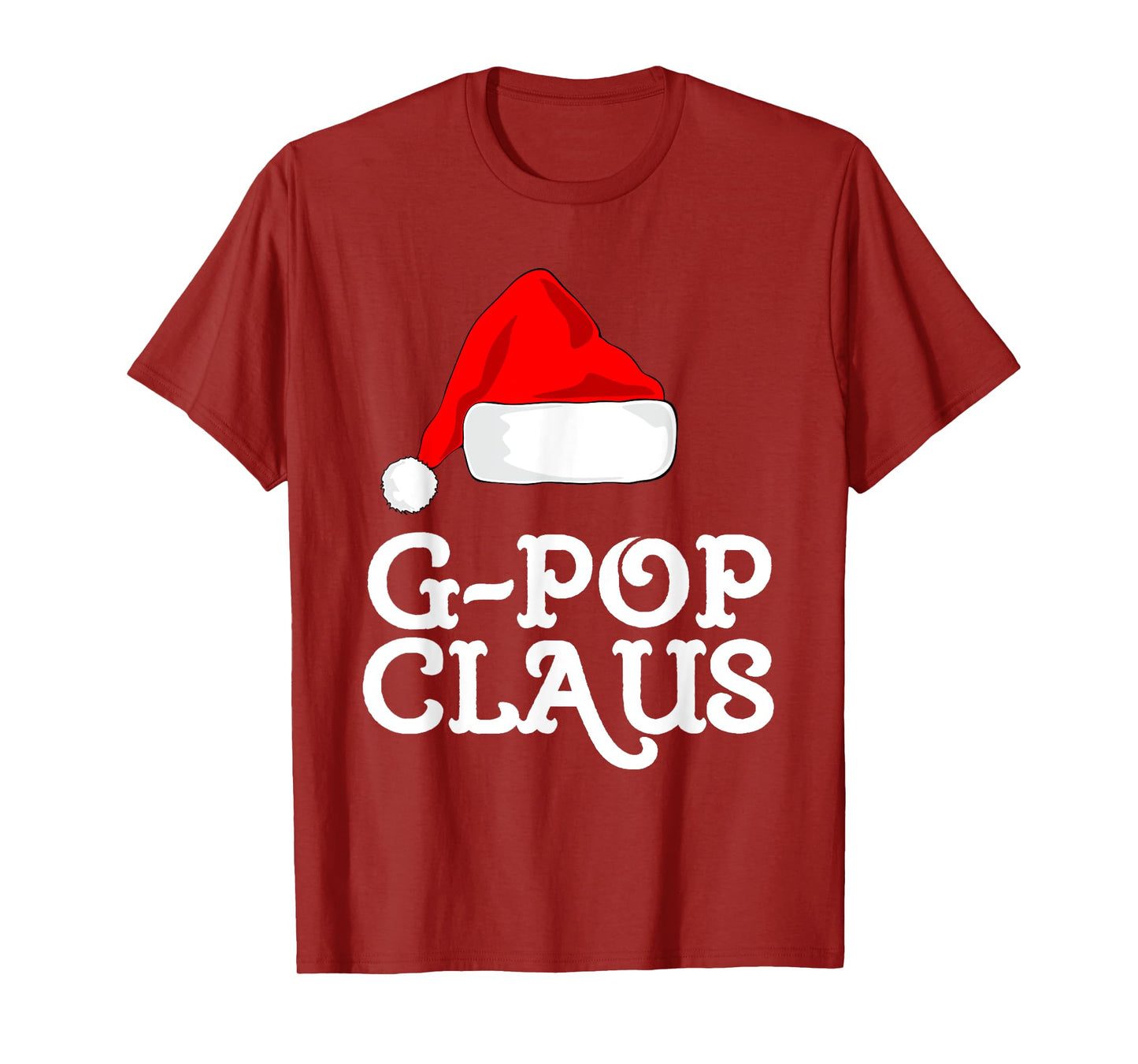 G-Pop Claus Christmas Santa's Hat Pajama Family Xmas GPop T-Shirt