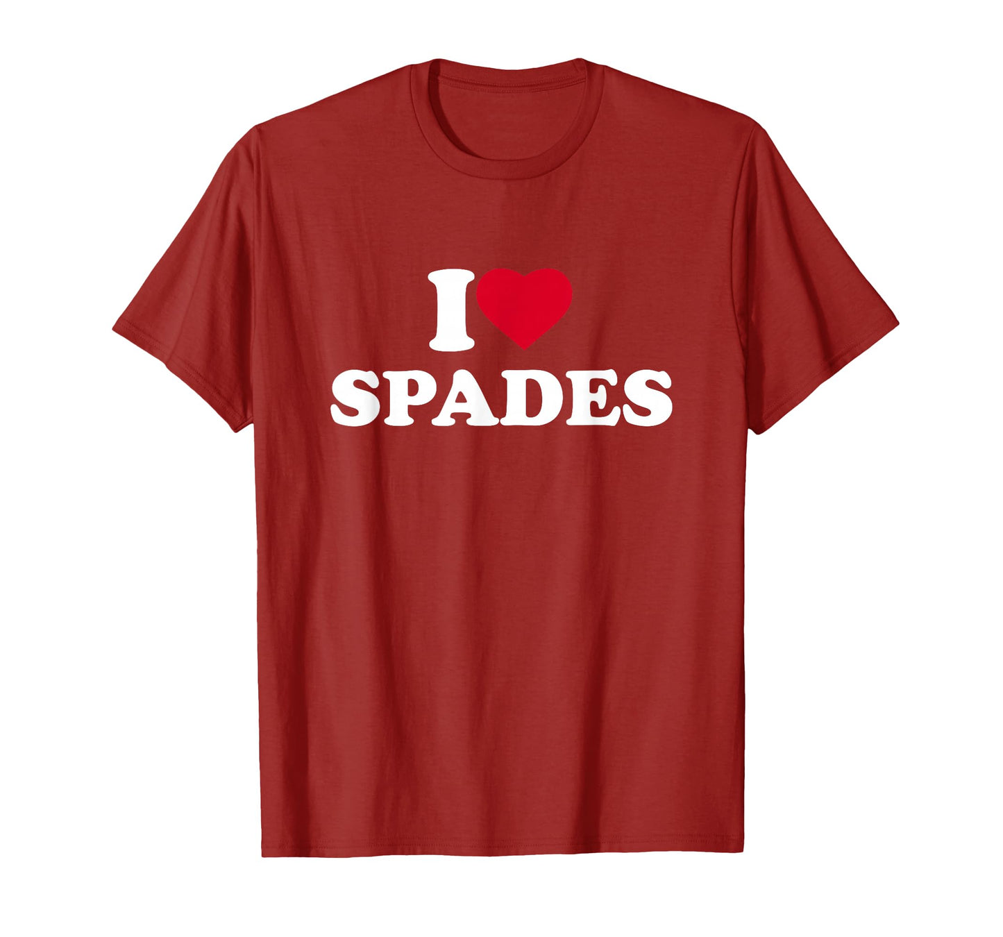 I Love Heart Spades Lover Player Card Game T-Shirt