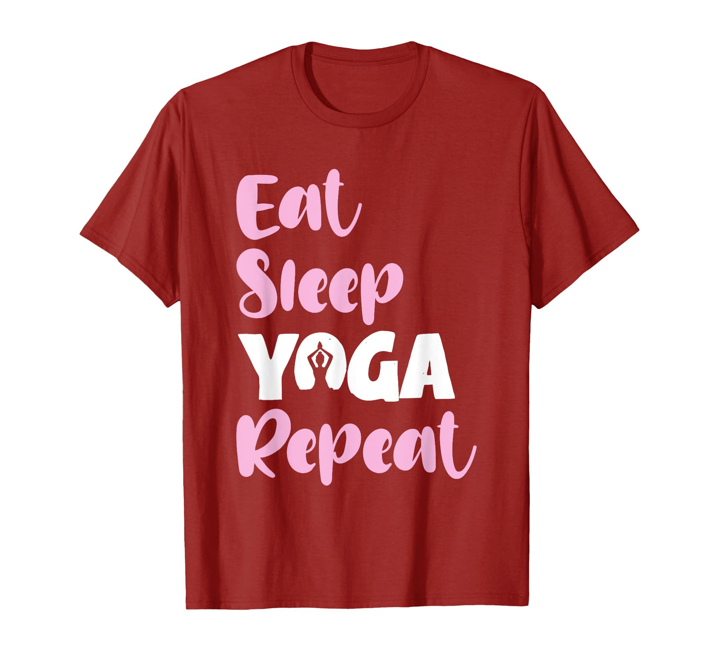 Eat Sleep Yoga Repeat Meditate Funny Meditation Quote T-Shirt