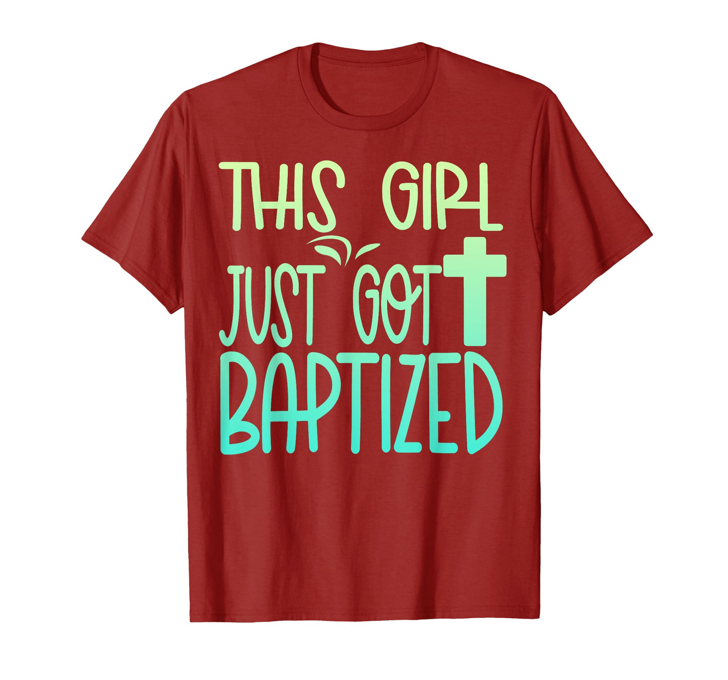 Baptism Kids Girl Cute Baptized Christian 2025 I Decided T-Shirt