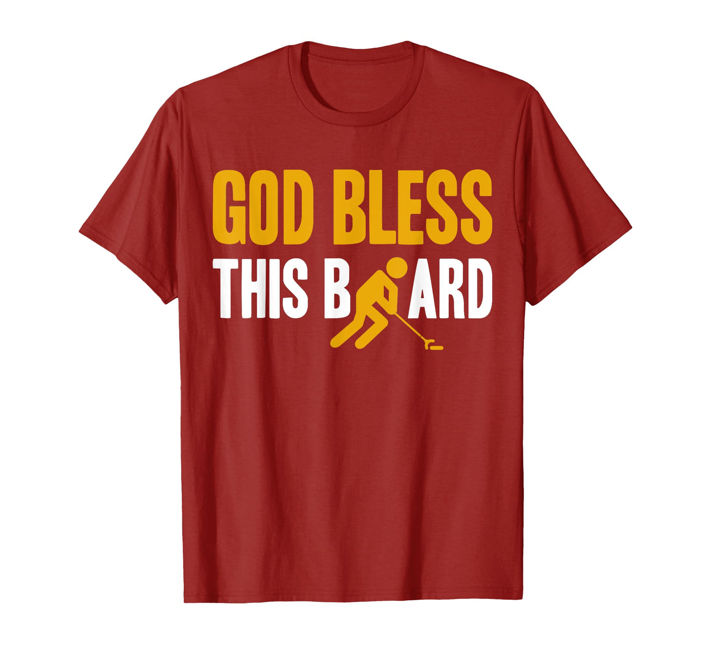 God Bless This Board Shuffleboard Player T-Shirt