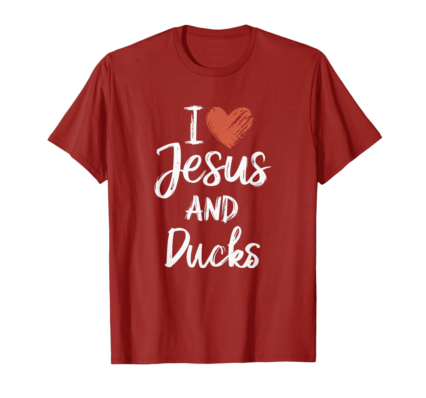 I Love Jesus And Ducks Christian Religious Ducks Lover T-Shirt