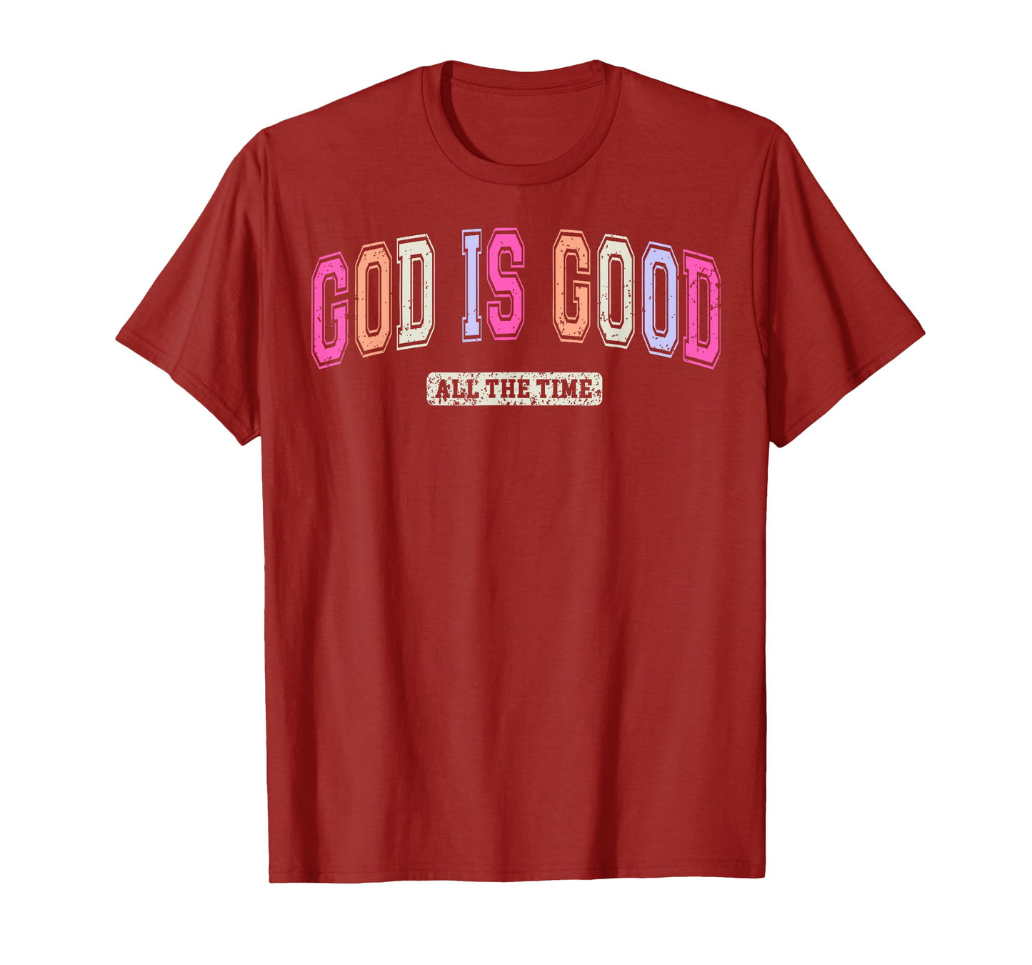 Vintage Retro Christian God Is Good All The Time Jesus T-Shirt