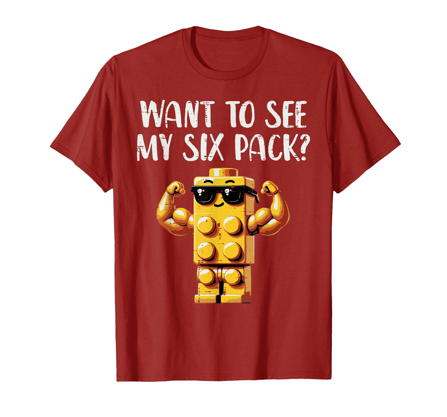 Bricks Want To See My 6 Pack Funny Saying Men Boys Kids T-Shirt