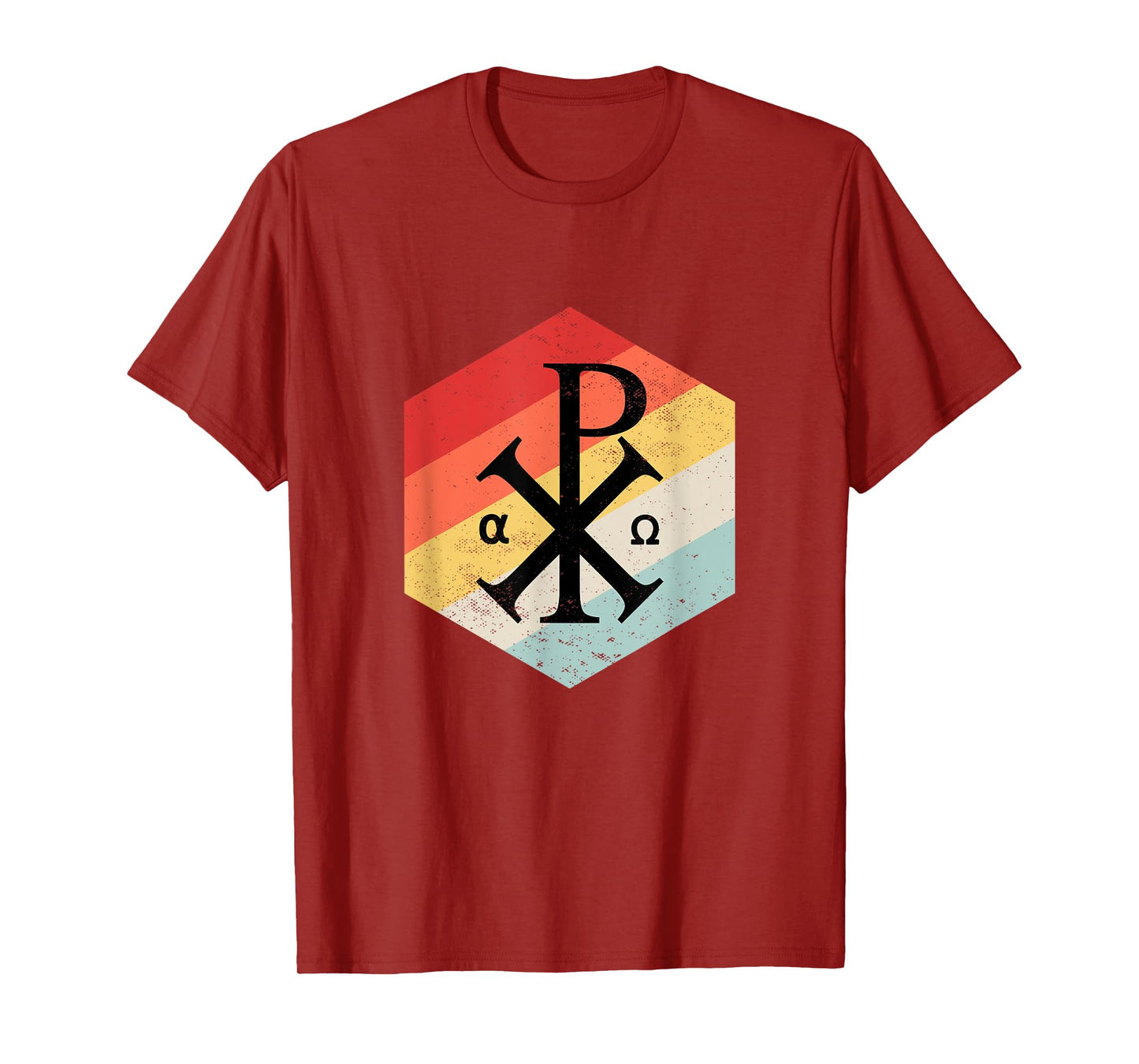 Chi Rho Symbol Motif Jesus Constantine Cross Christian T-Shirt