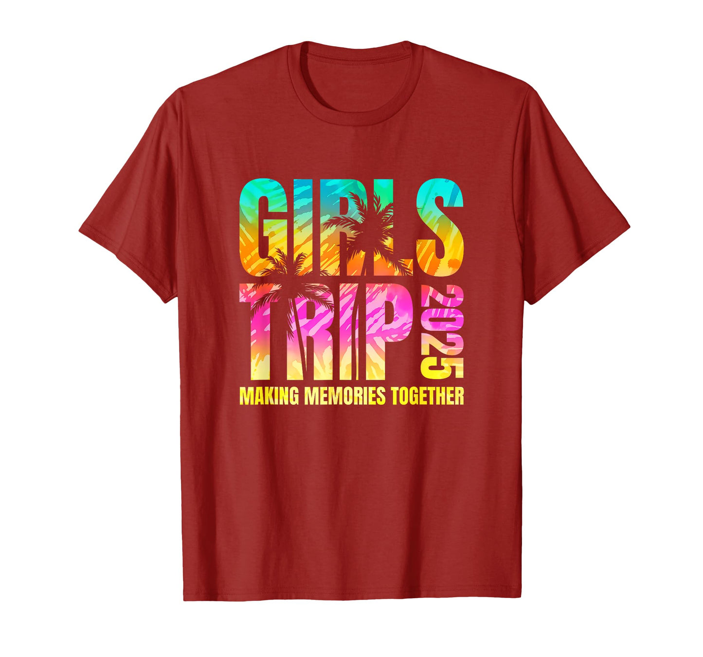 Girls Trip 2025 Vacation Weekend Matching Beach Summer T-Shirt