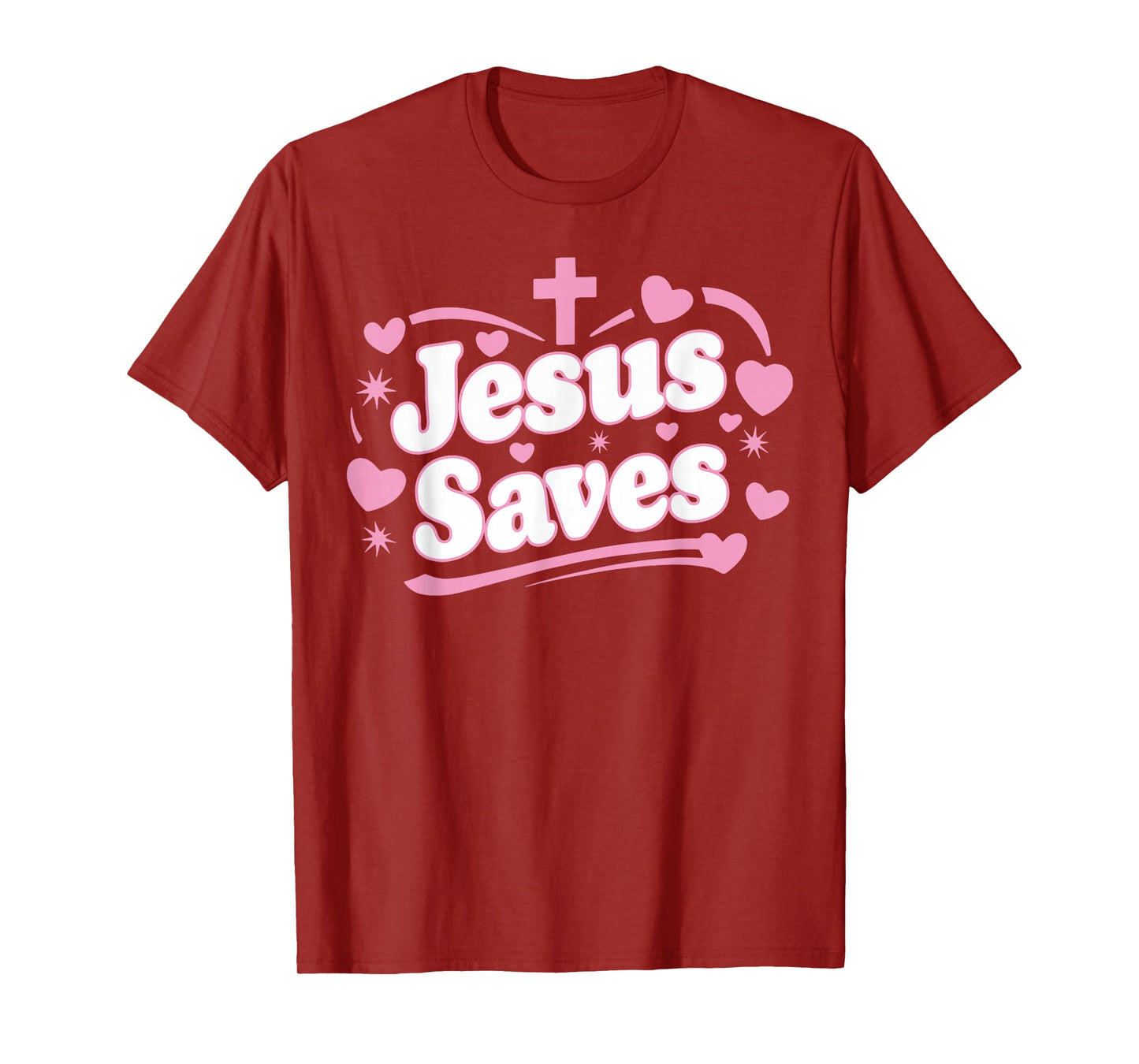 Jesus Saves Christian Cross God Faith Bible Religious Pray T-Shirt