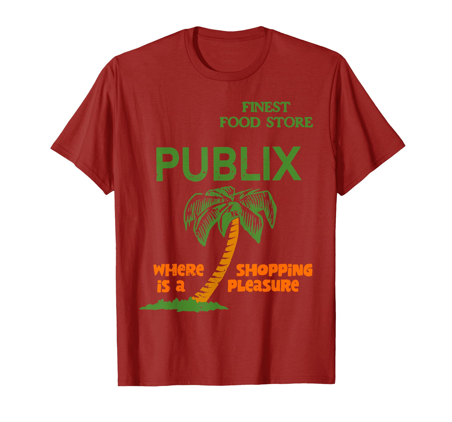 Vintage Publix Where is A Shopping Quote Palm Tree Funny T-Shirt