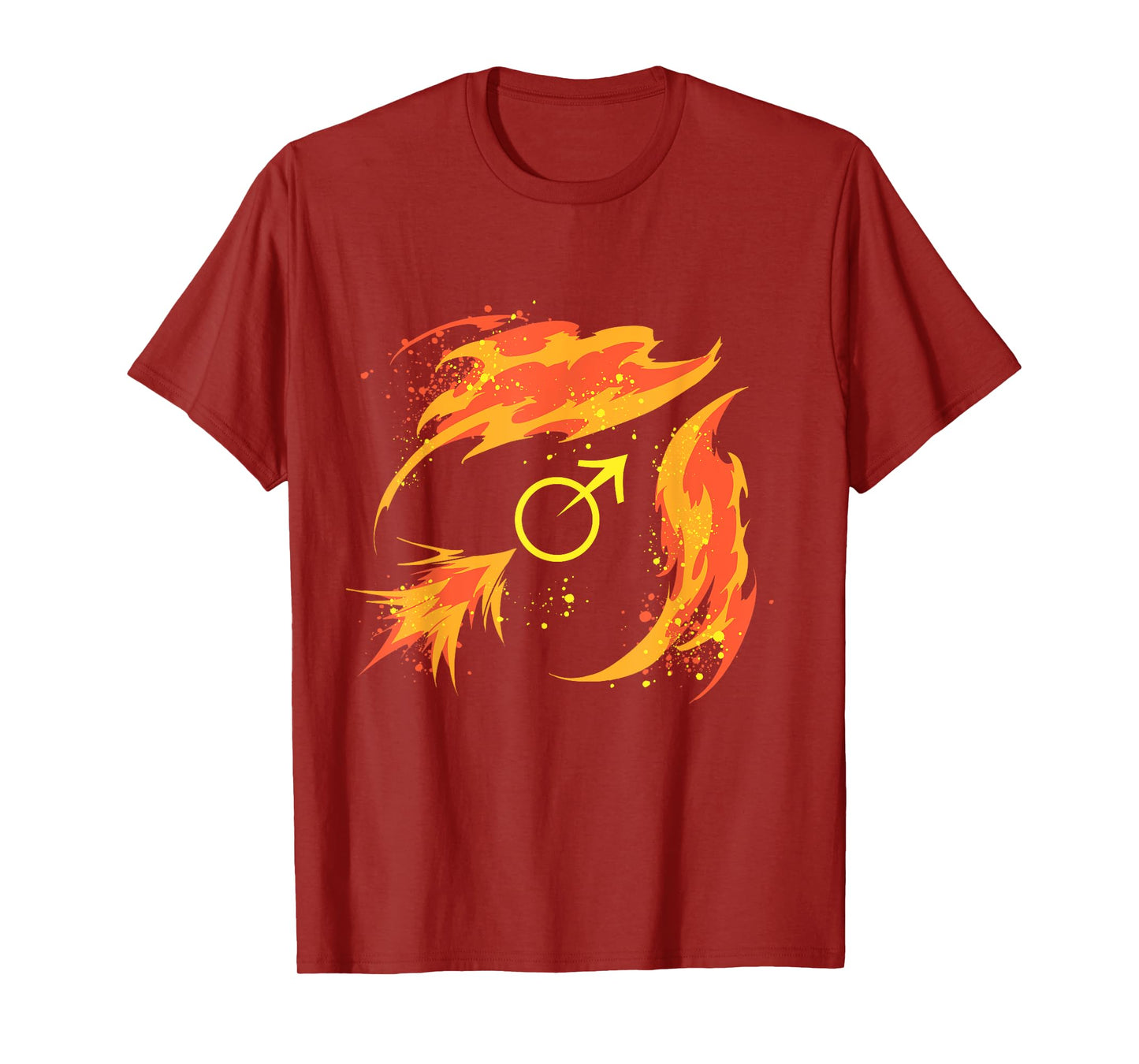 Sailor Fire Bow Mars Symbol Japanese Magical Anime Style T-Shirt