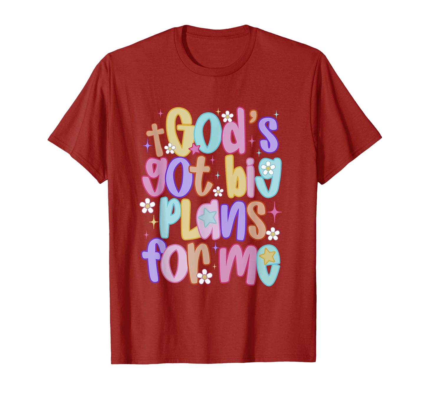 God's Got Big Plans For Me Religious Christian Prayer Kids T-Shirt