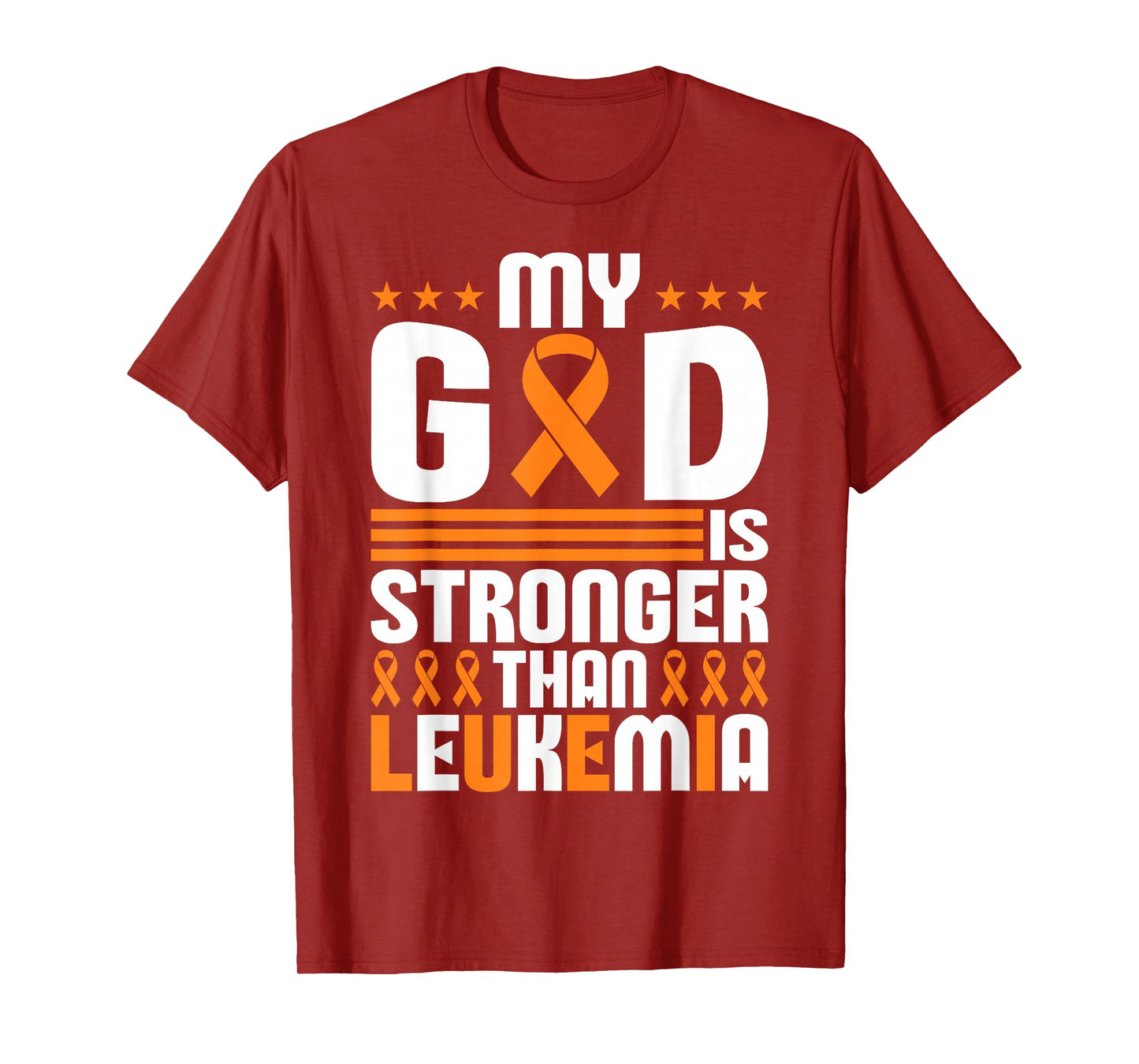 Childhood Leukemia Fighters Orange Ribbon Awareness T-Shirt