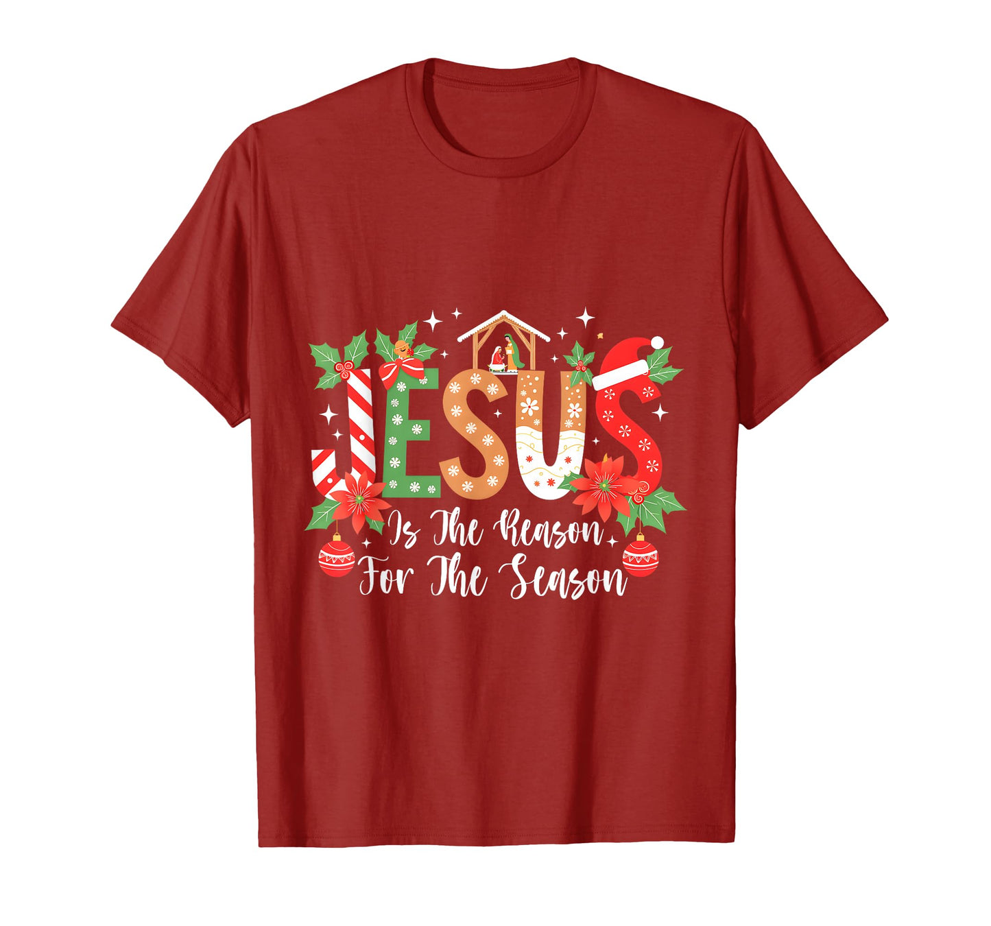 Christmas Jesus Is The Reason For The Season Nativity T-Shirt