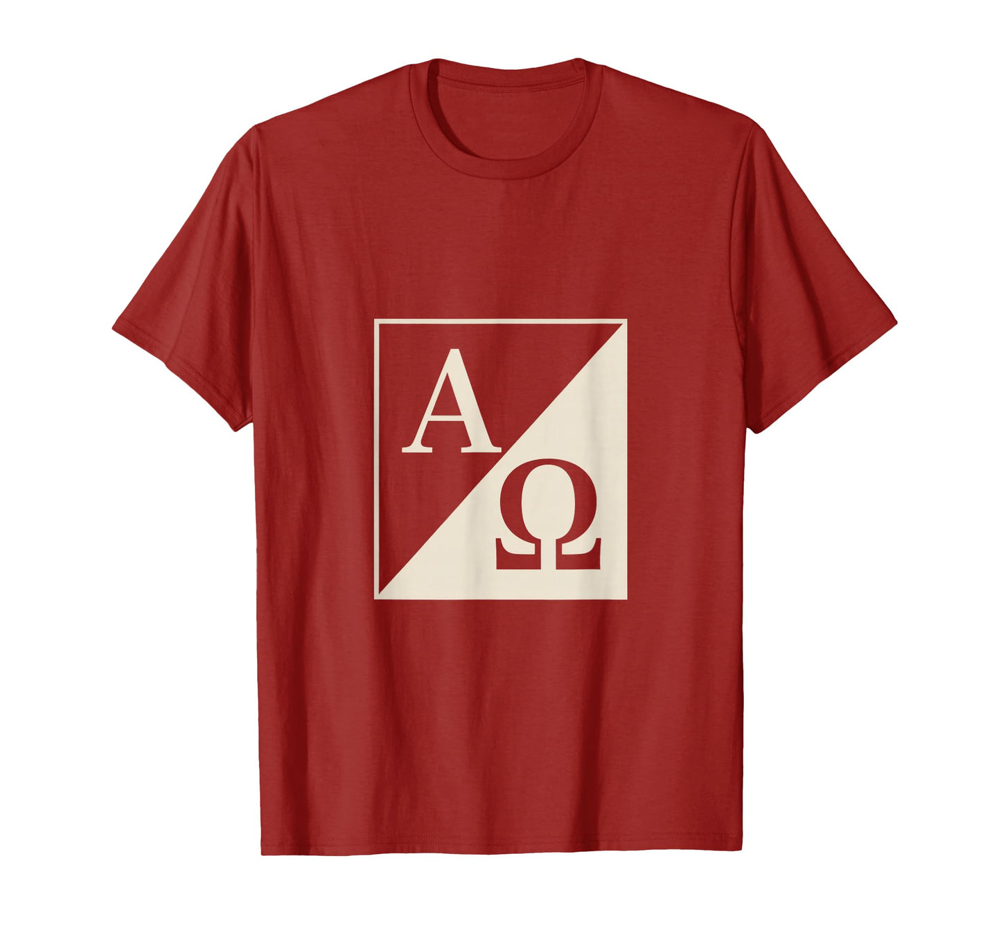 Alpha Omega Christian Symbol A and Omega Faith Emblem T-Shirt