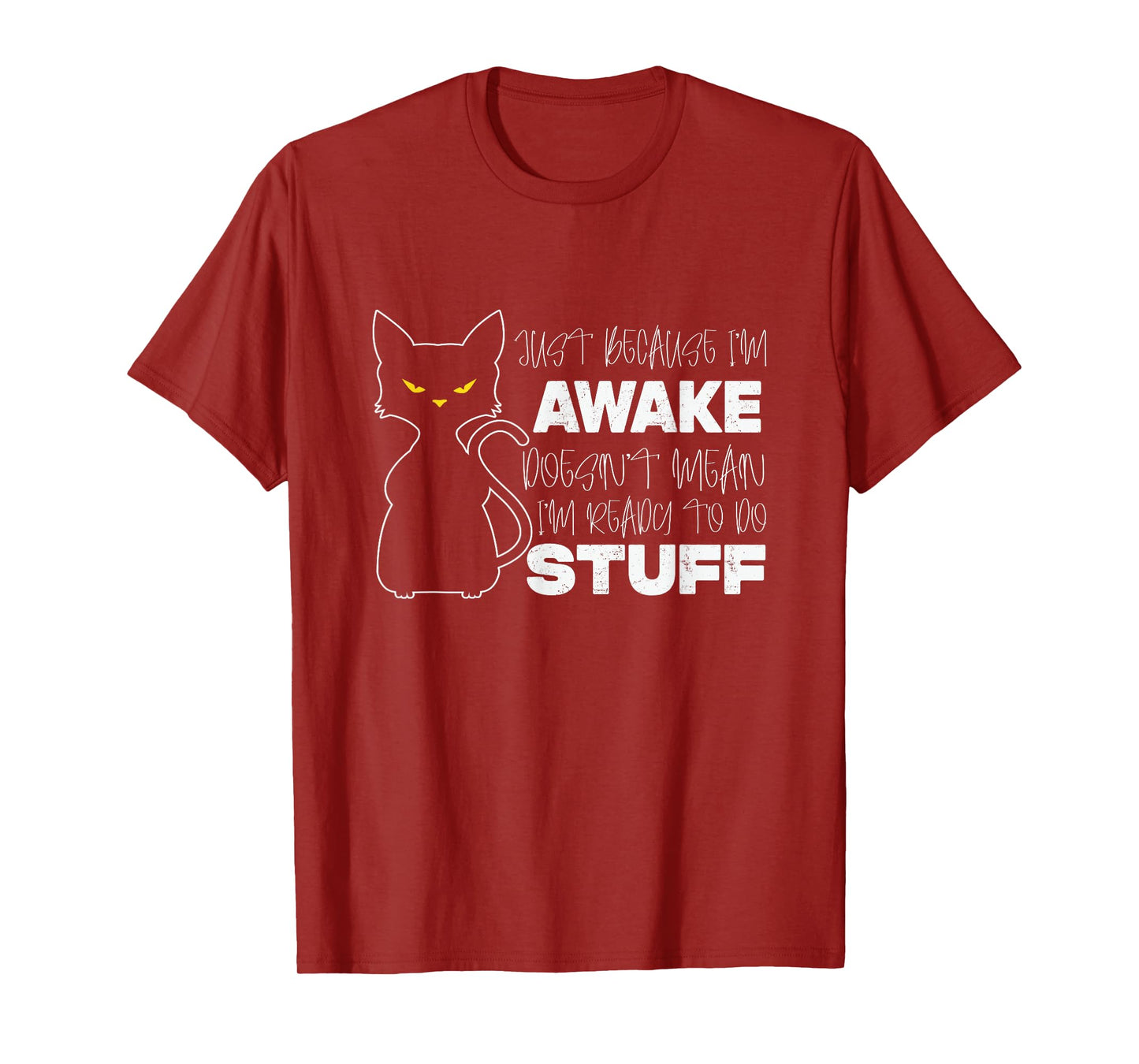 Cat Lover Lazy Graphic for Women Men Girls Boys Kids Cats T-Shirt