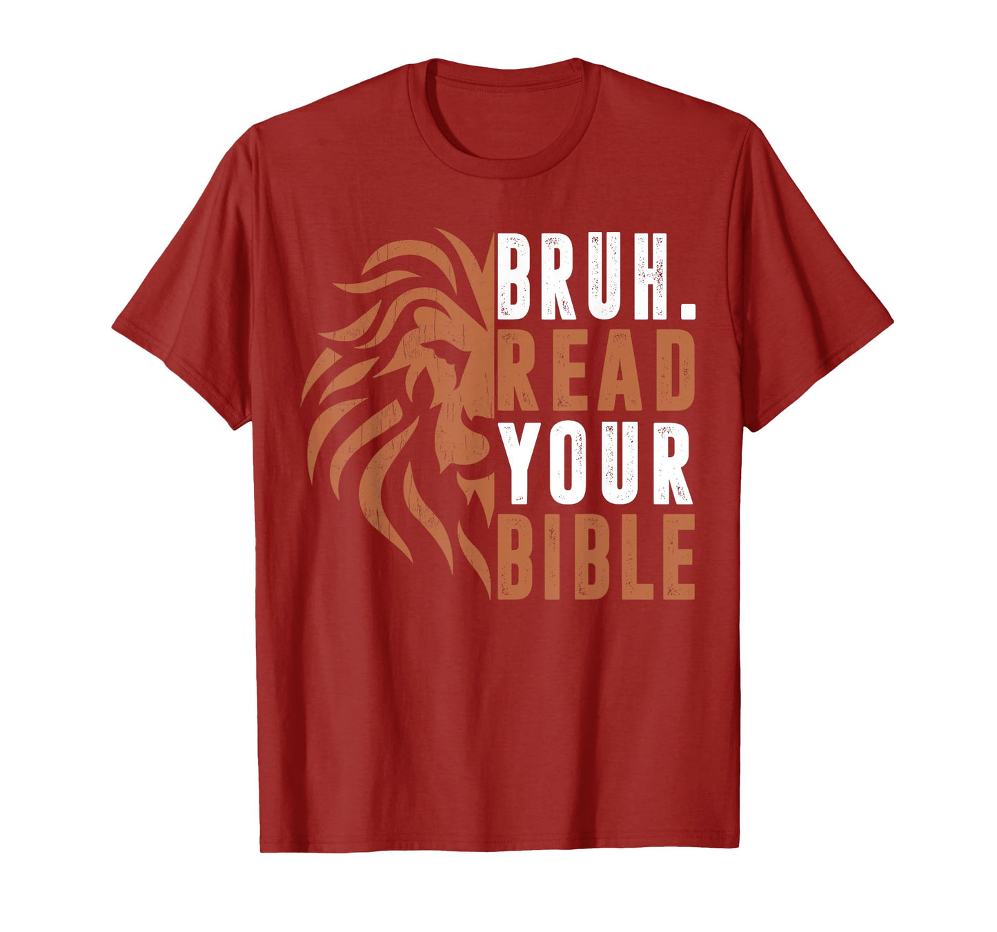 Men Bruh Read Your Bible Dad Boy Funny Christian Religious T-Shirt