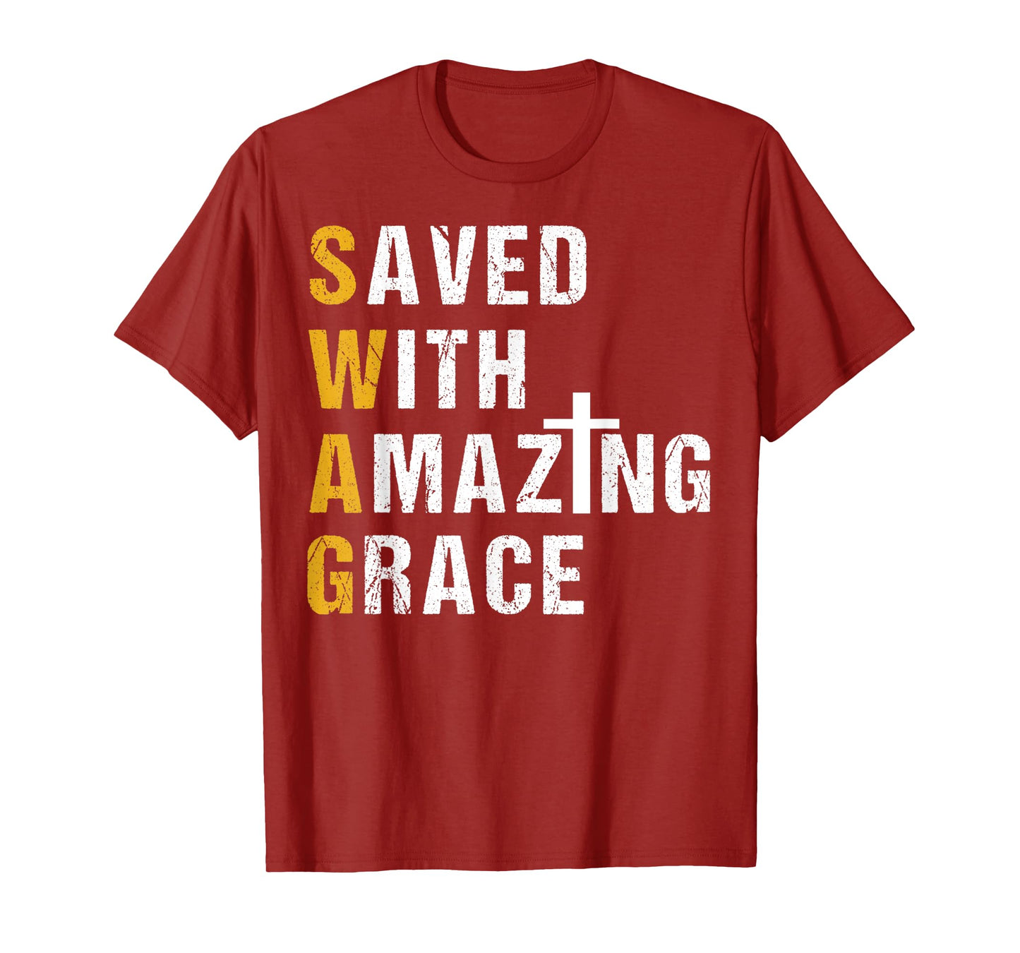 Saved With Amazing Grace T Shirt Christian Gift Swag T Shirt