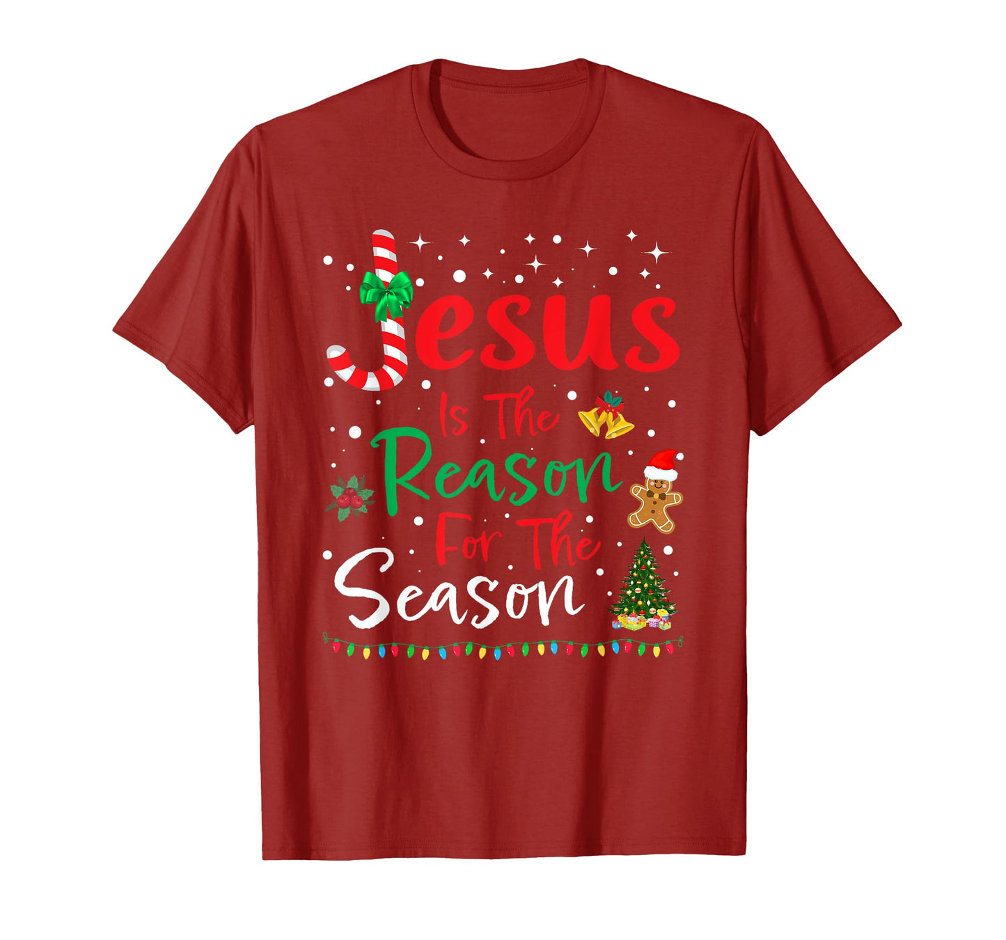 Jesus Is The Reason for The Season Christmas Family Pajamas T-Shirt