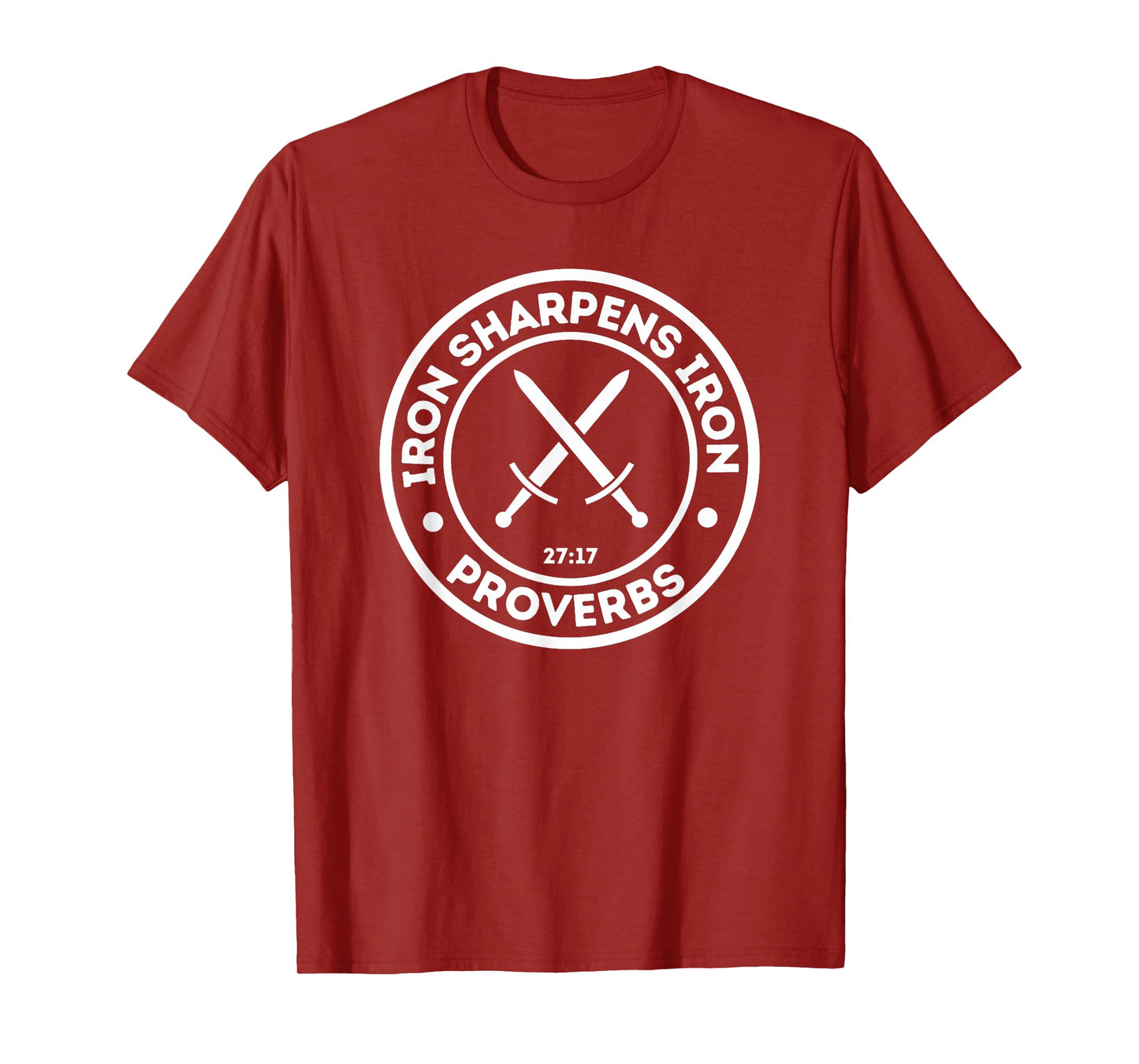 Iron Sharpens Iron Christian Print T-Shirt