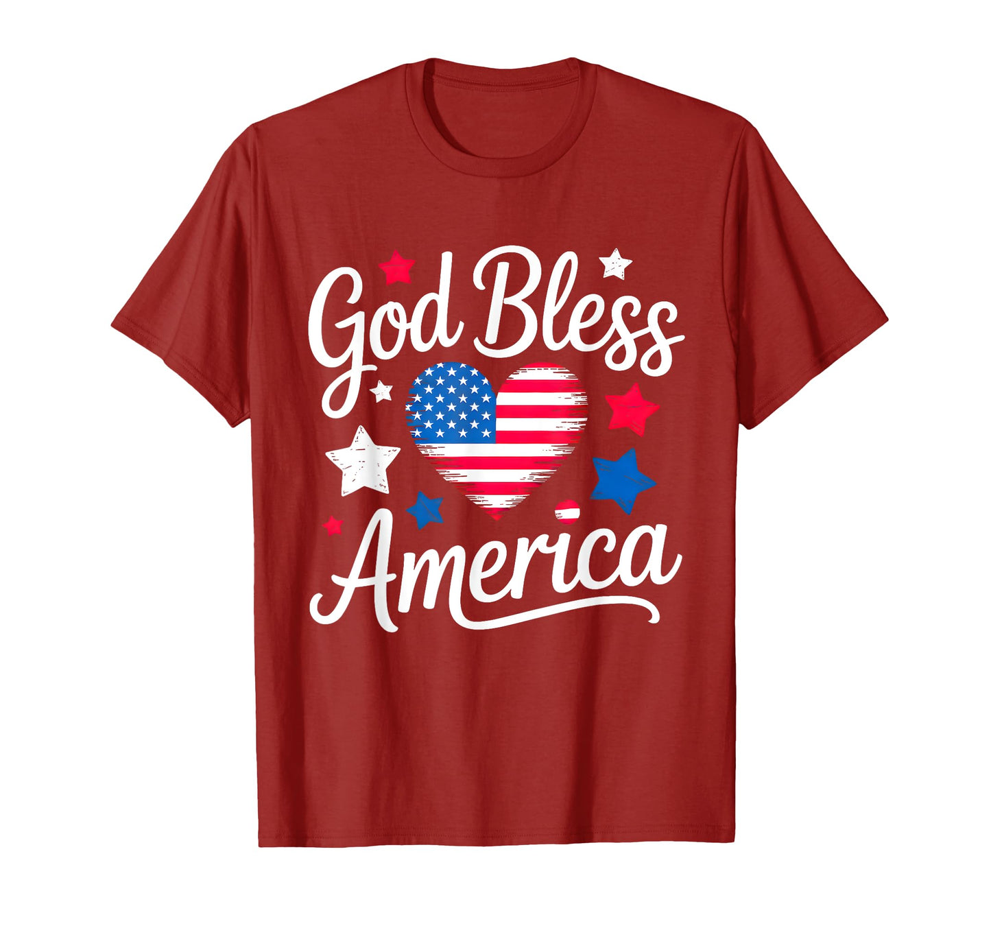 God Bless America for Patriotic Independence Day 4th of July T-Shirt