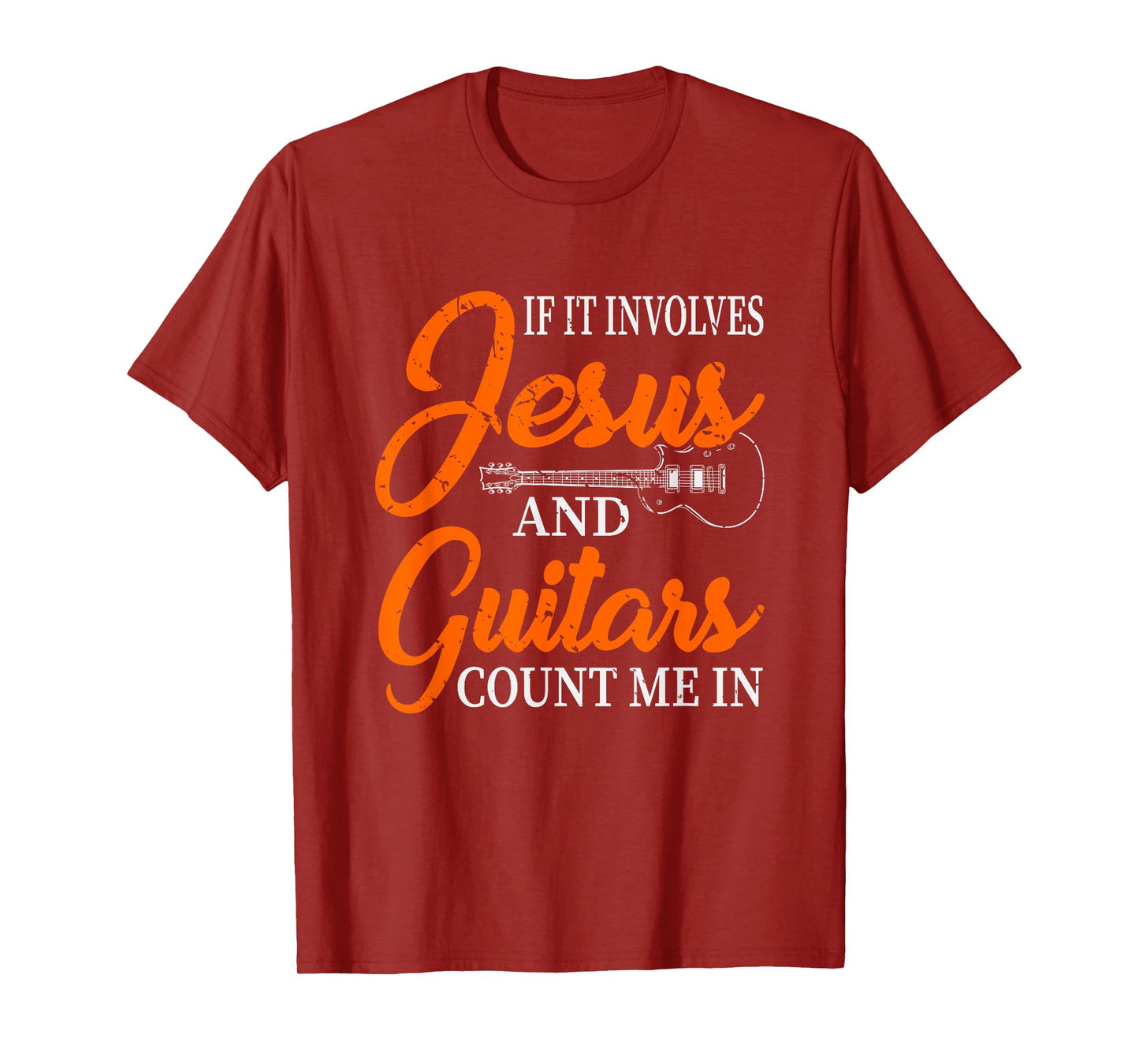 Funny Guitarist Christian Religious Guitar Player Gift Jesus T-Shirt