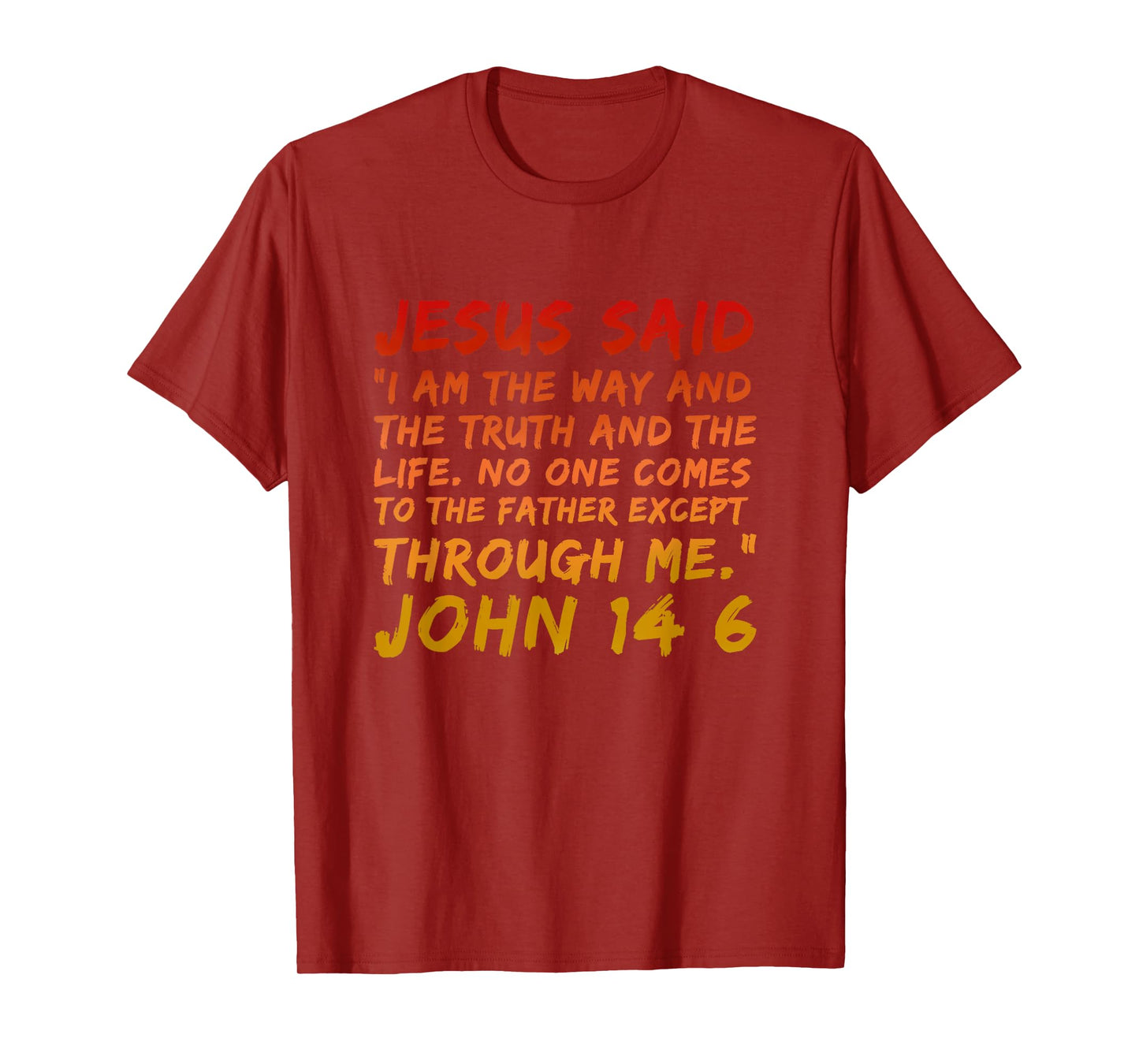 Alpha Bubble John 14:6 Jesus Said I Am The Way The Truth And The Life T-Shirt - Men's Black Small Modern Religious T-Shirt