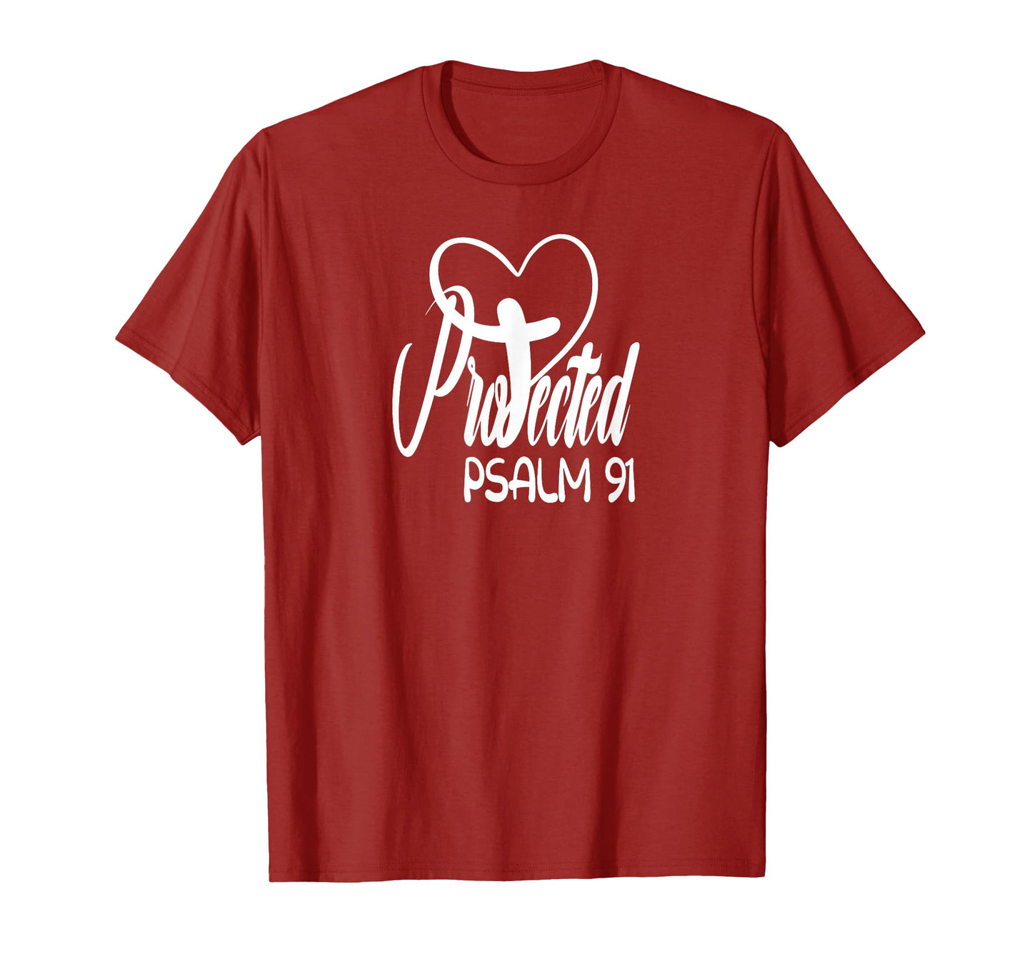 Christian belief Protected Religious Jesus loves Psalms 91 T-Shirt