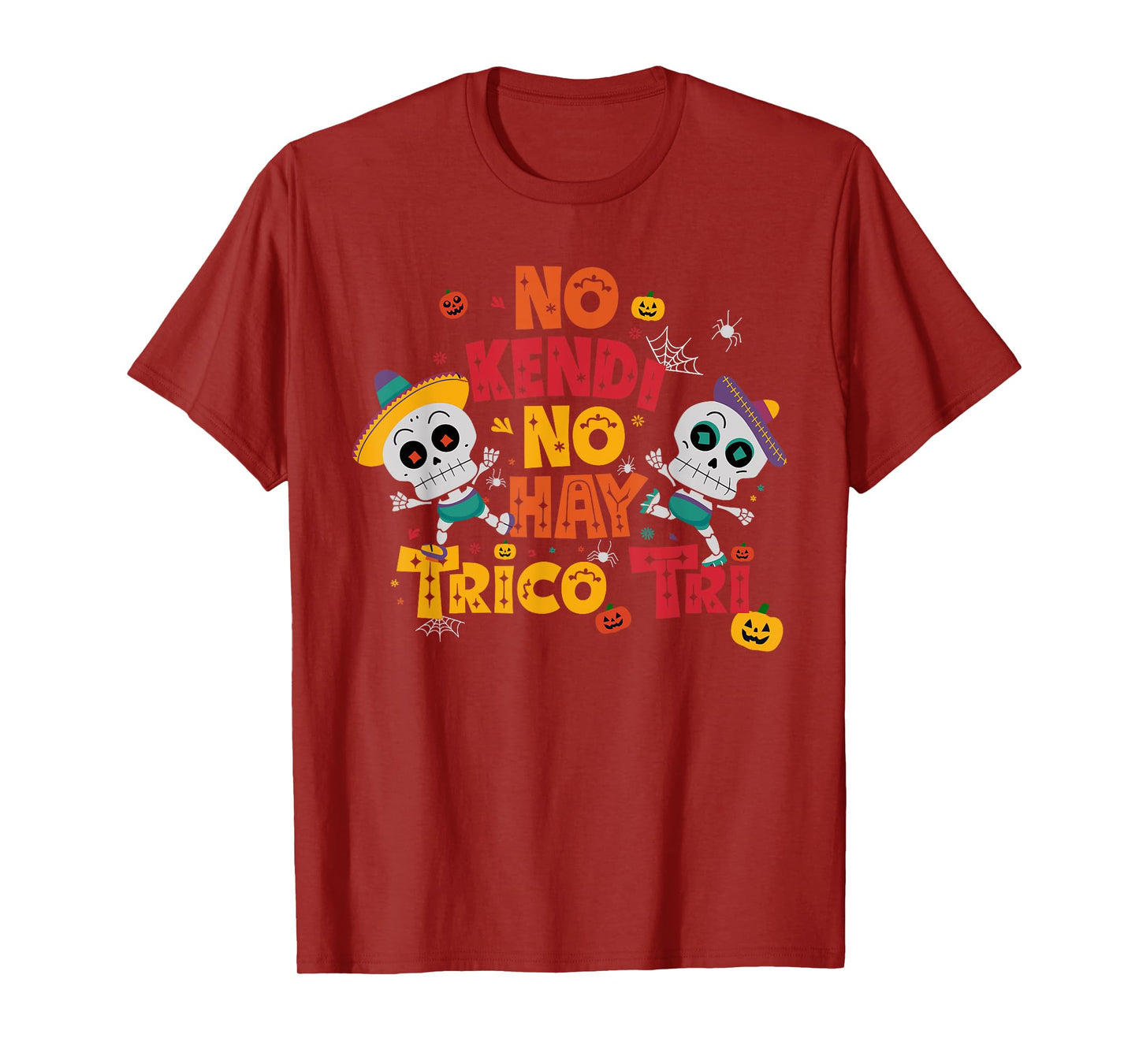 Skeleton Hispanic Trico Tri Mexican Halloween Tricotri T-Shirt