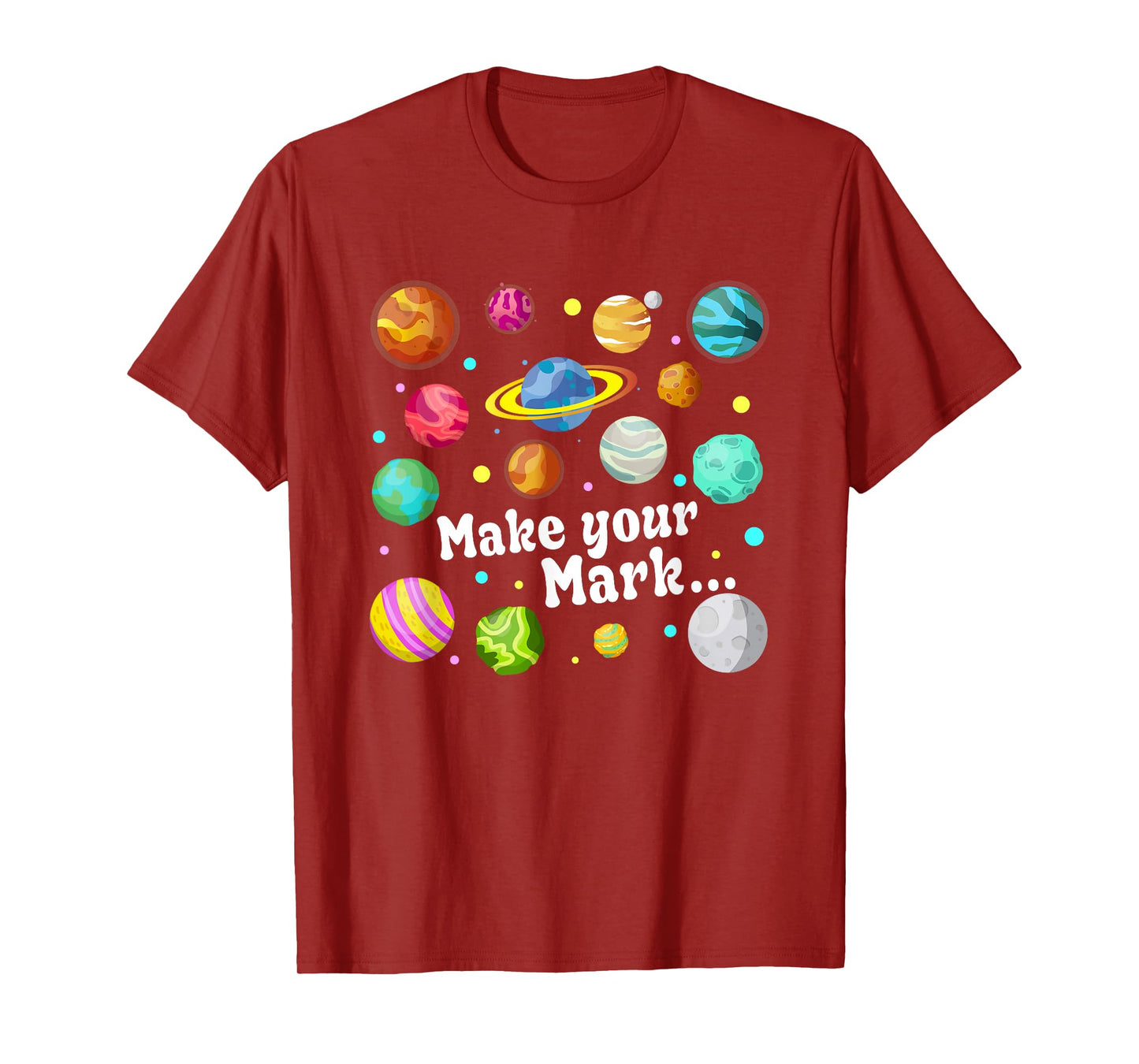 Colorful Make Your Mark Happy Dot Day Teacher Kids T-Shirt