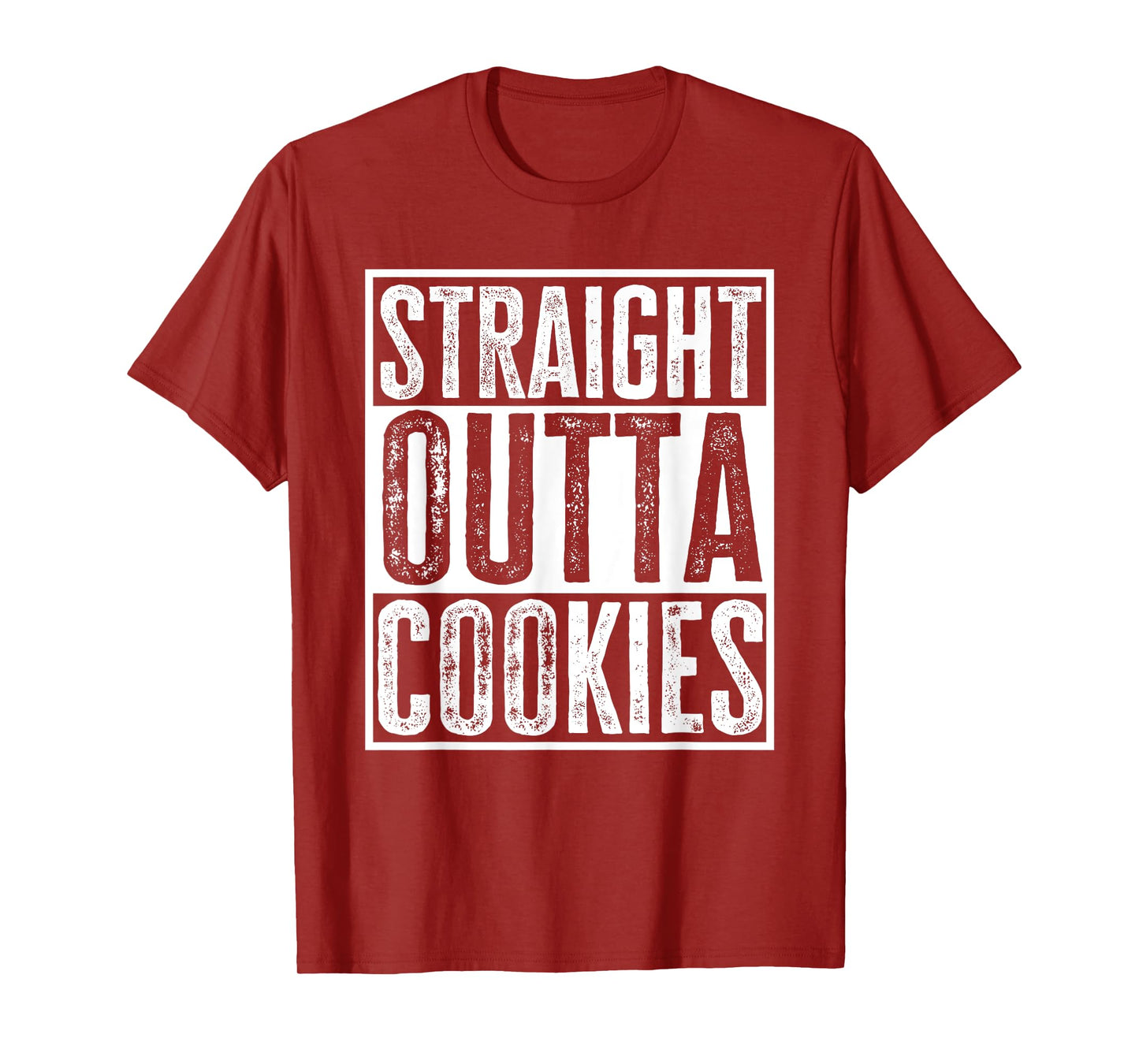 Straight Outta Cookies Funny Sarcasm Quote Vintage T-Shirt