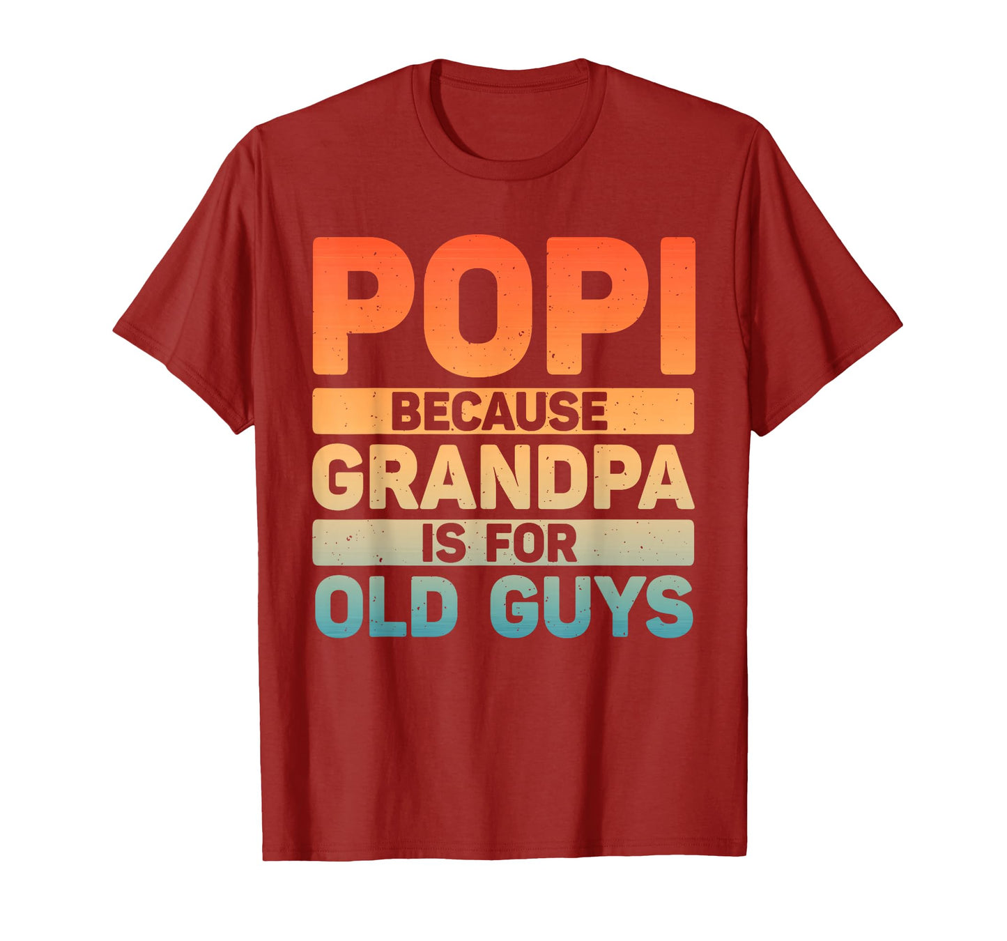 Popi Design For Grandpa From Grandkids Father's Day Popi T-Shirt