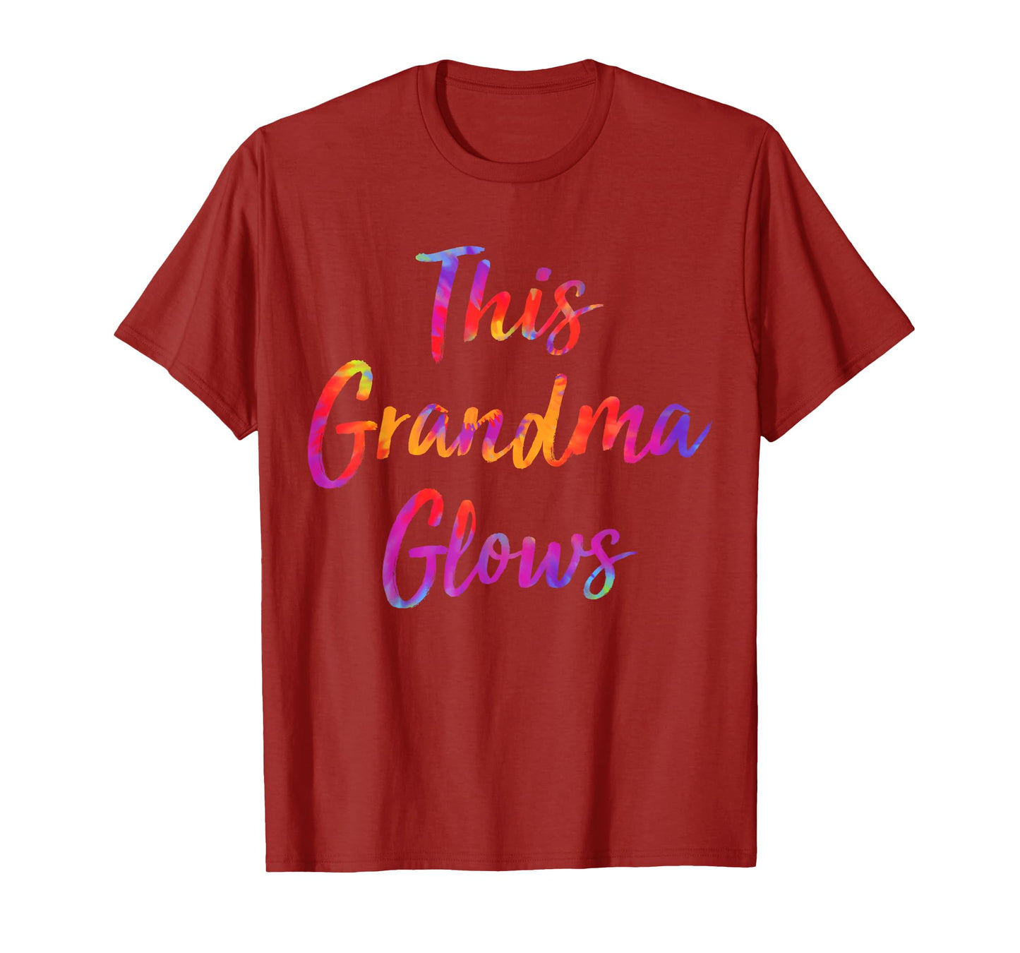 This Grandma Glows Colorful 80s 90s Happy Mothers Day T-Shirt