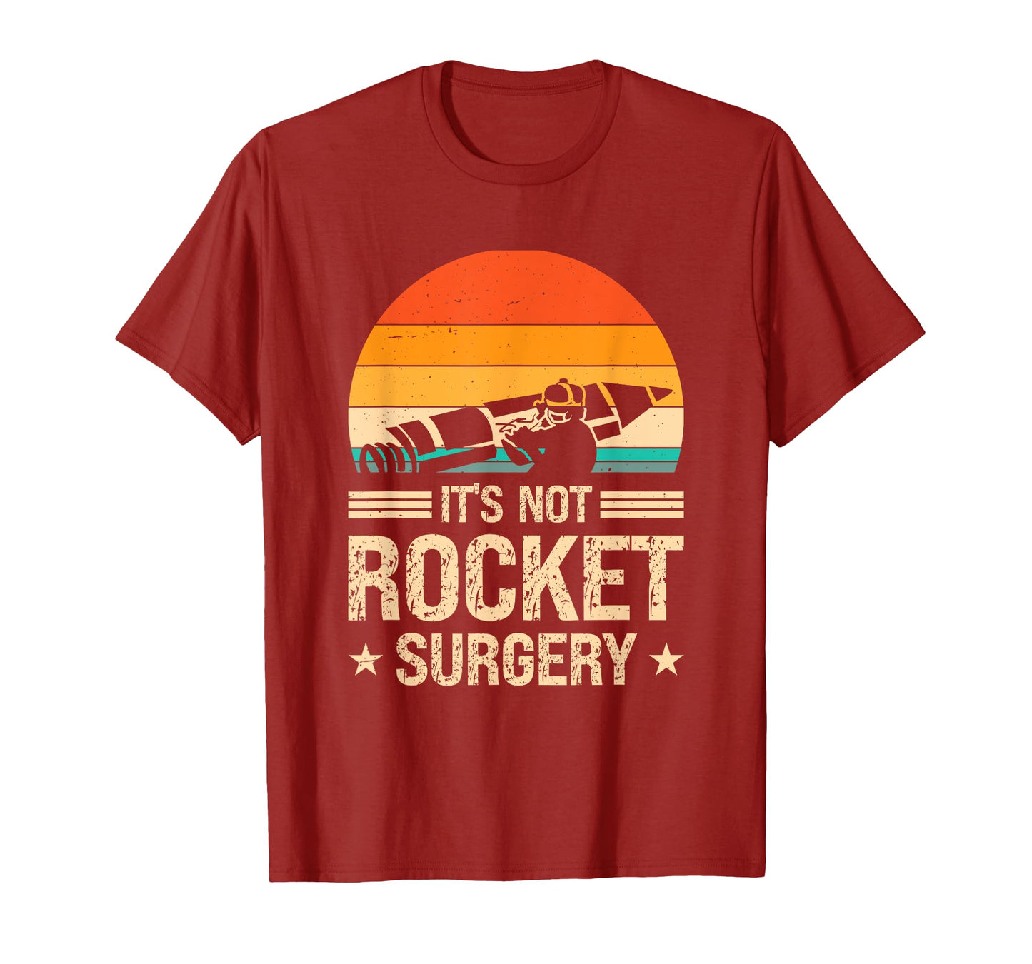 Fun Science Quote Its Not Rocket Surgery Retro Space Shuttle T-Shirt