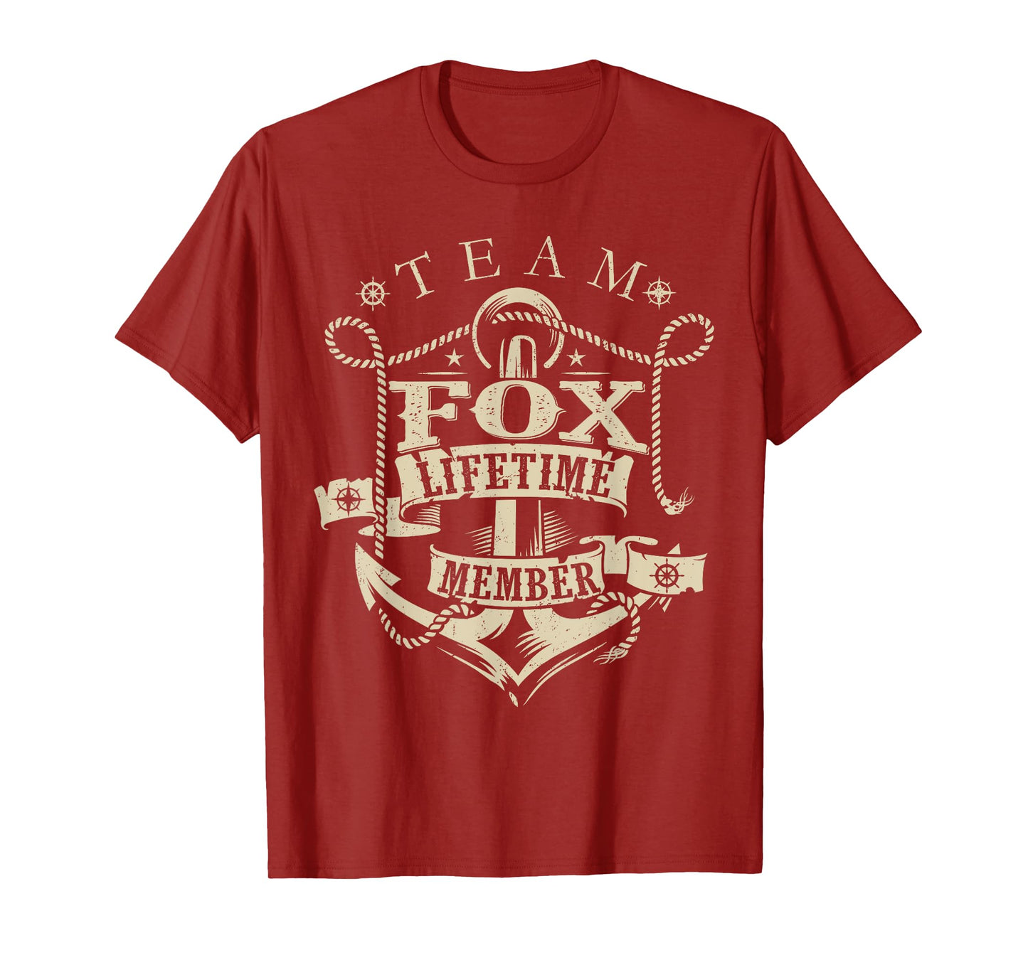 Team FOX Lifetime Member Vintage FOX Family Name T-Shirt