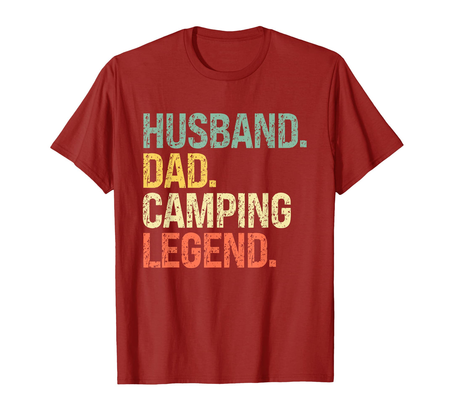 Husband Dad Camping Legend Father's Day Campfire T-Shirt