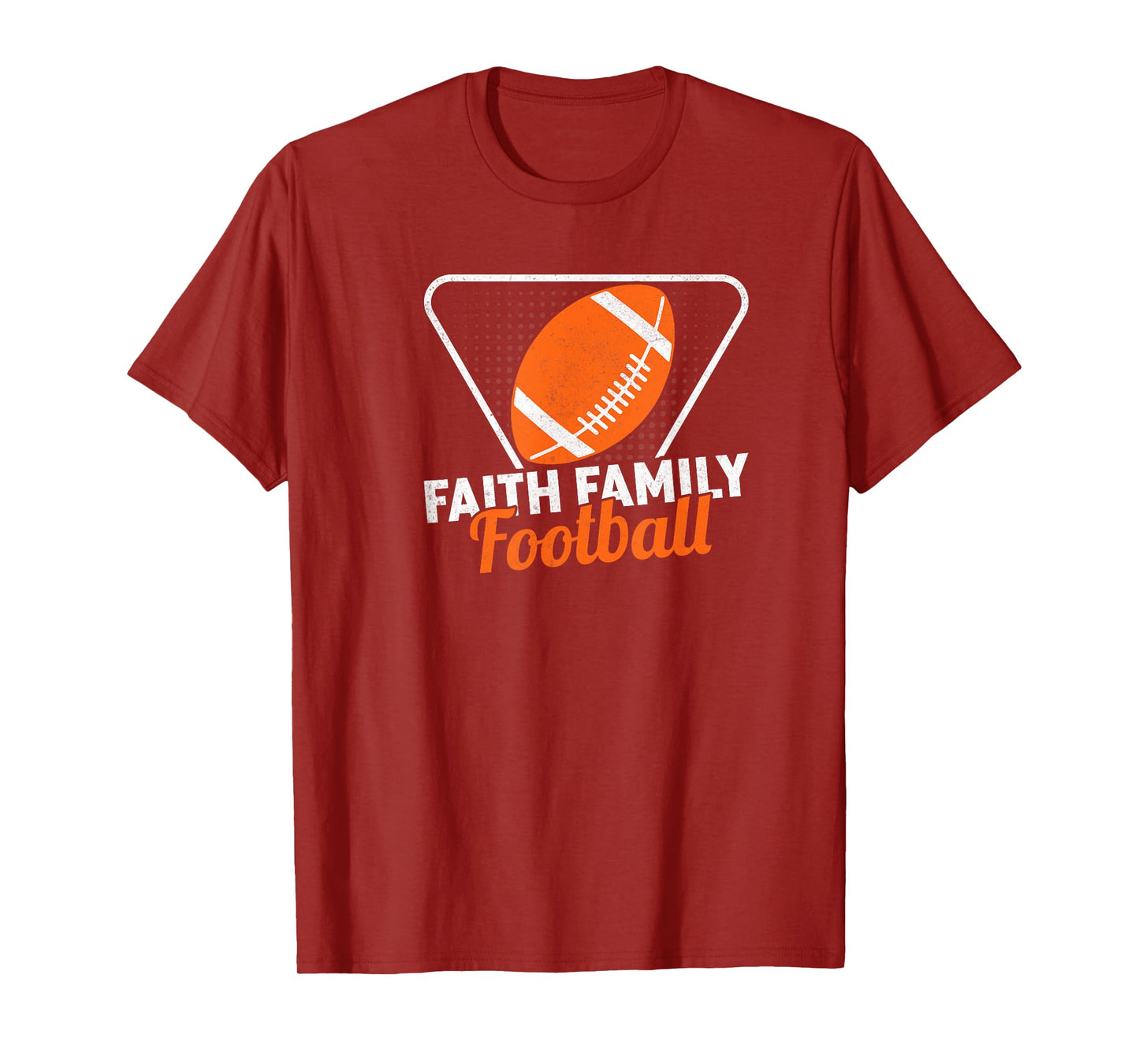 Football Family Faith Football T-Shirt
