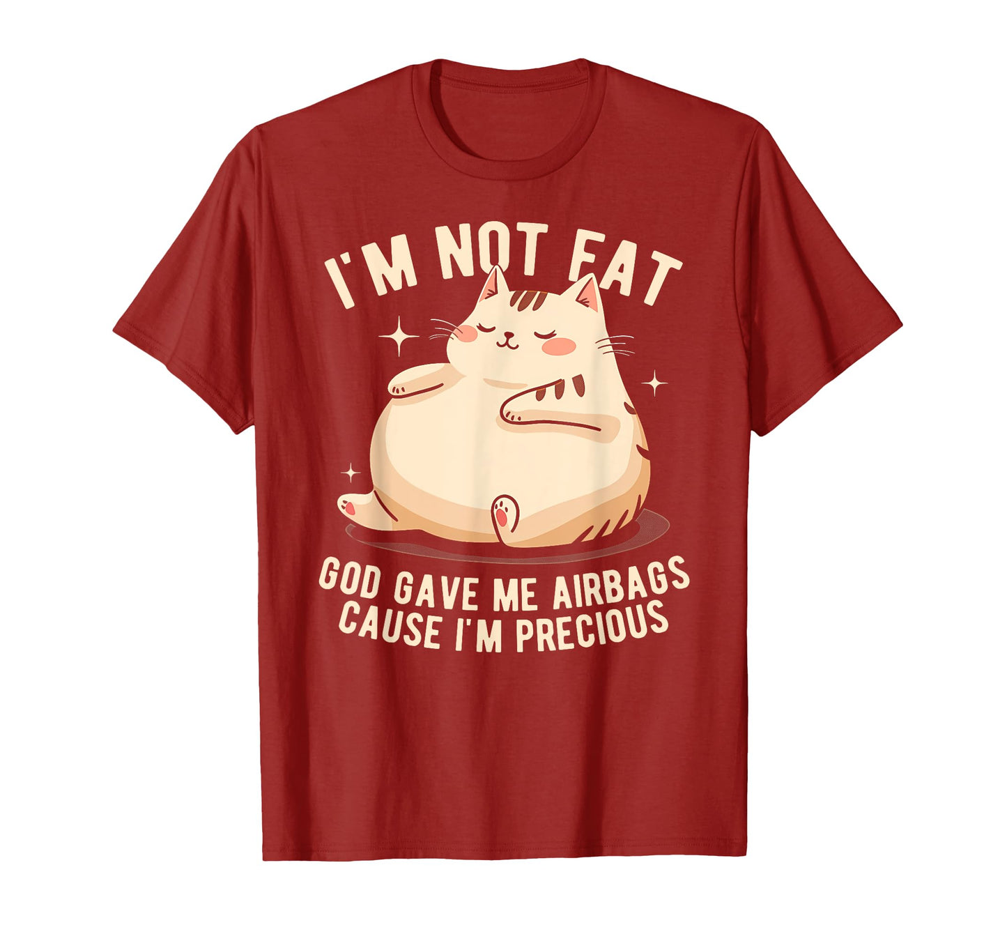 I'm Not Fat God Gave Me Airbags Funny Fat-Cat Precious T-Shirt