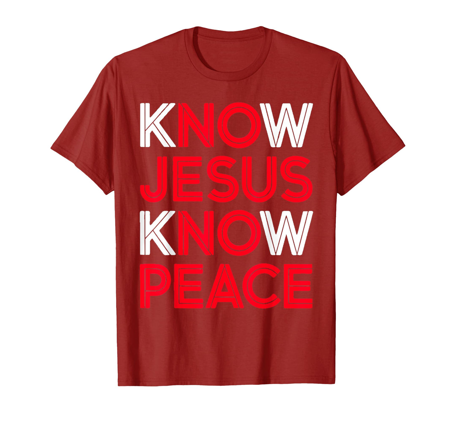 Know Jesus Know Peace Religion God Church Christian Gifts T-Shirt