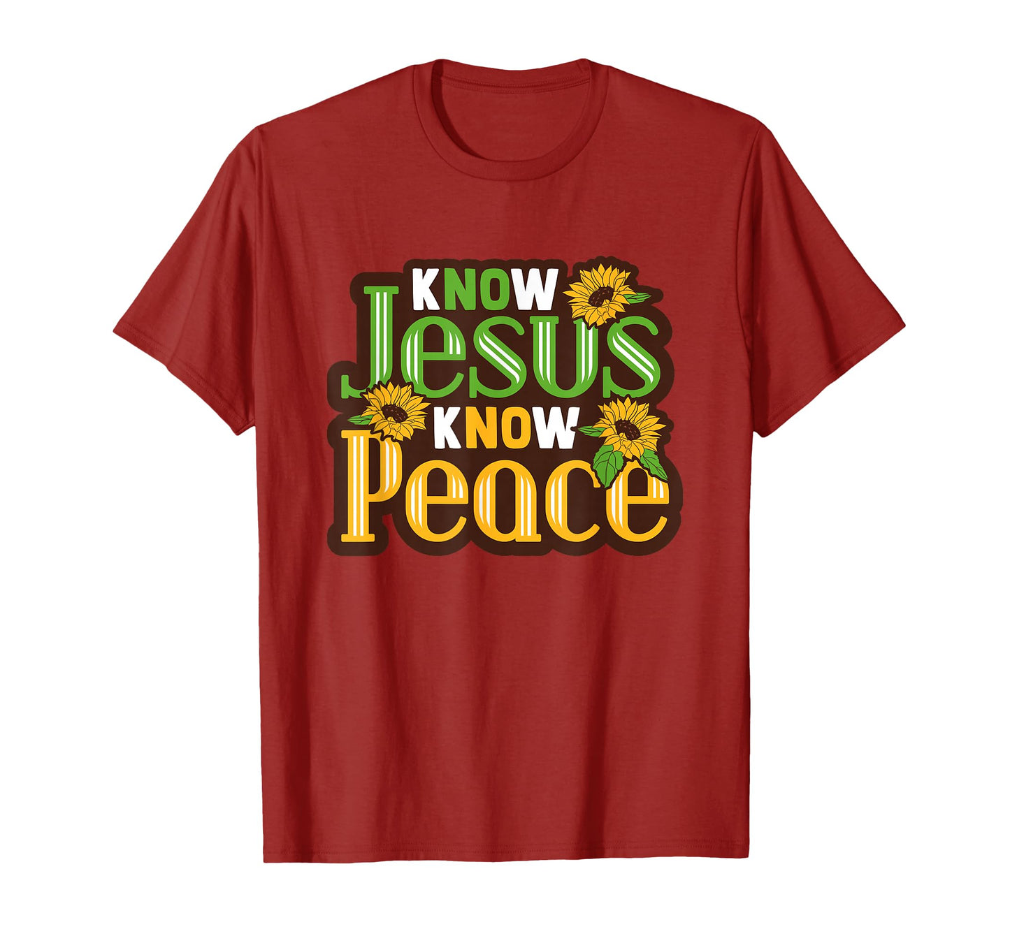 Biblicial Bible "No Jesus No Peace" Christ for Bible Student T-Shirt