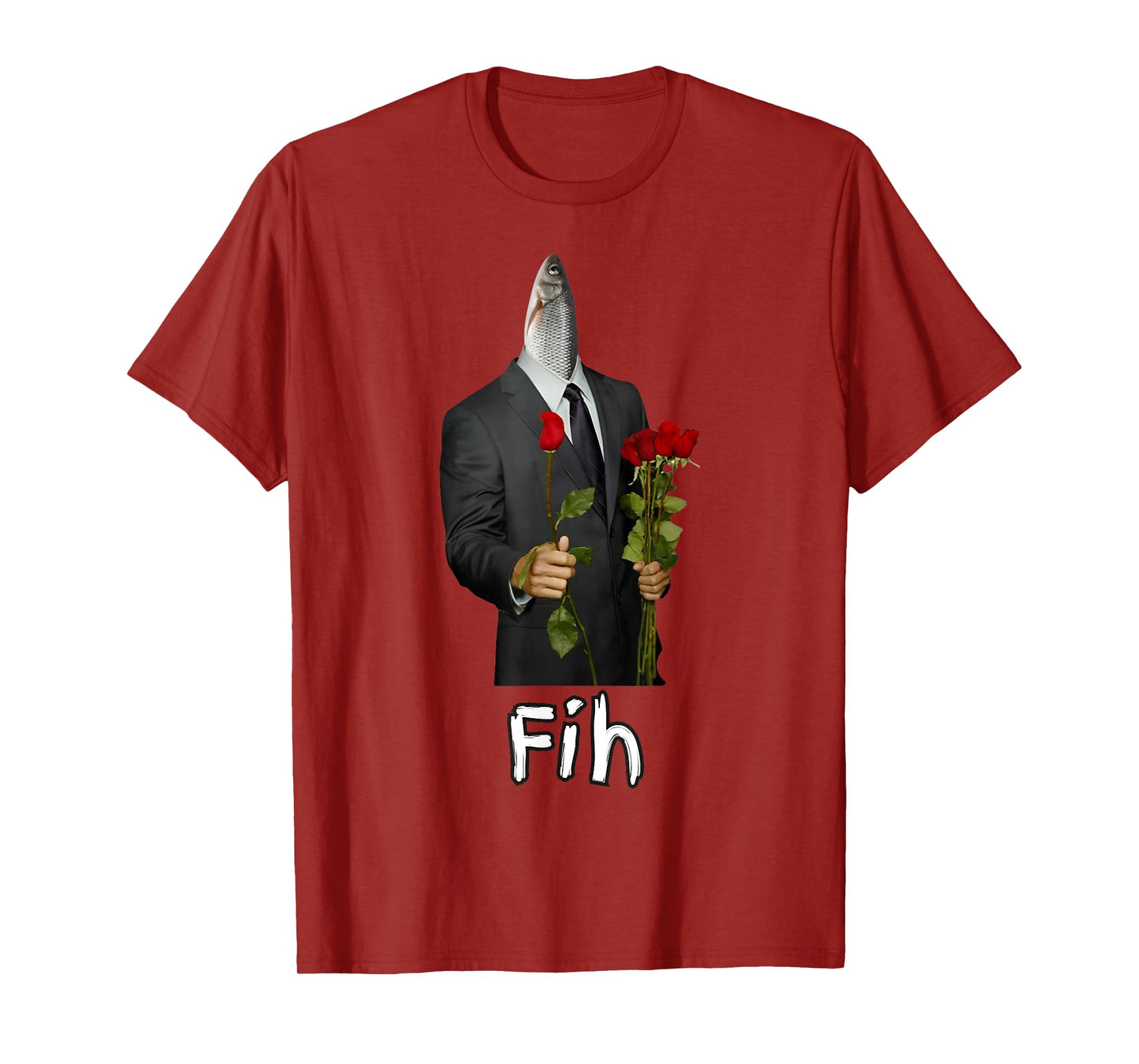 Fih gentleman Funny Misspelled Fish Meme Fih Calling Humor T-Shirt